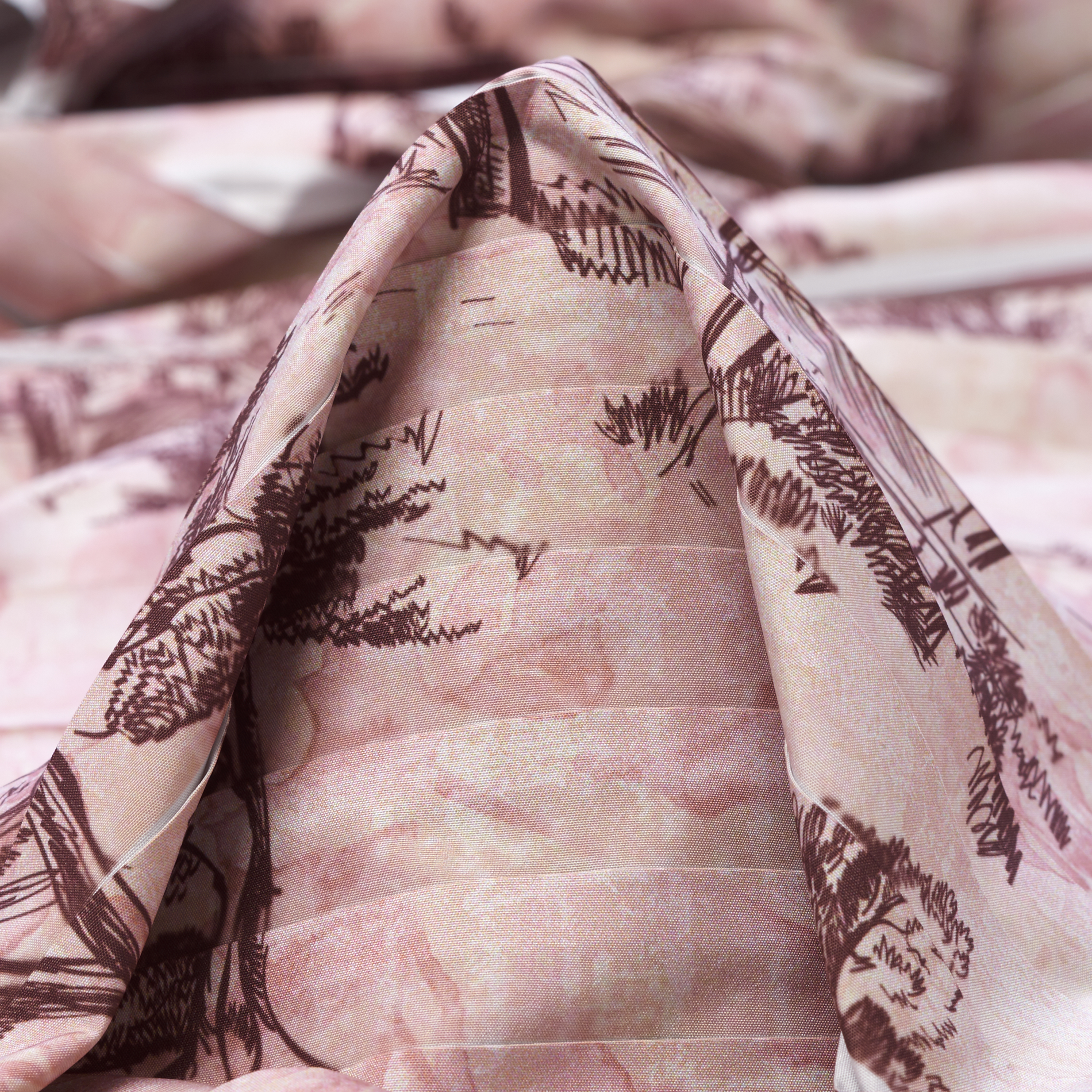 Plisado, Estampado, Blushing Bride