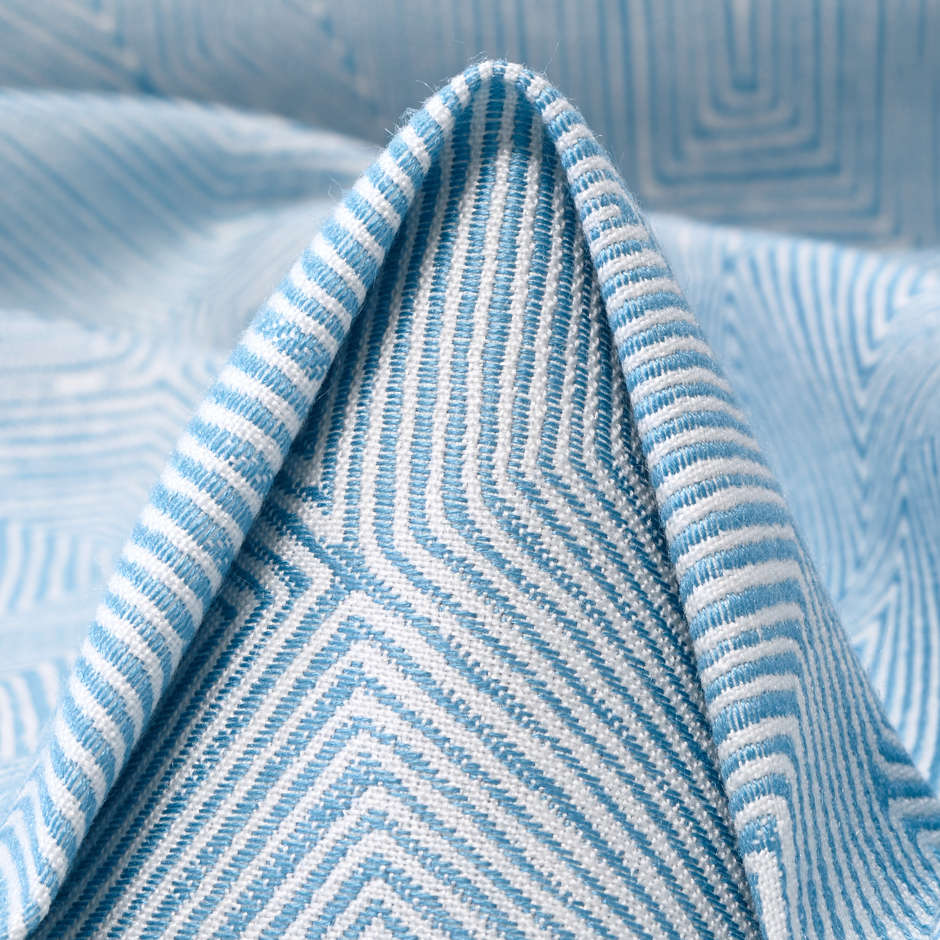 Jacquard, Fester Griff, Brilliant White&Aqua (F000053643)