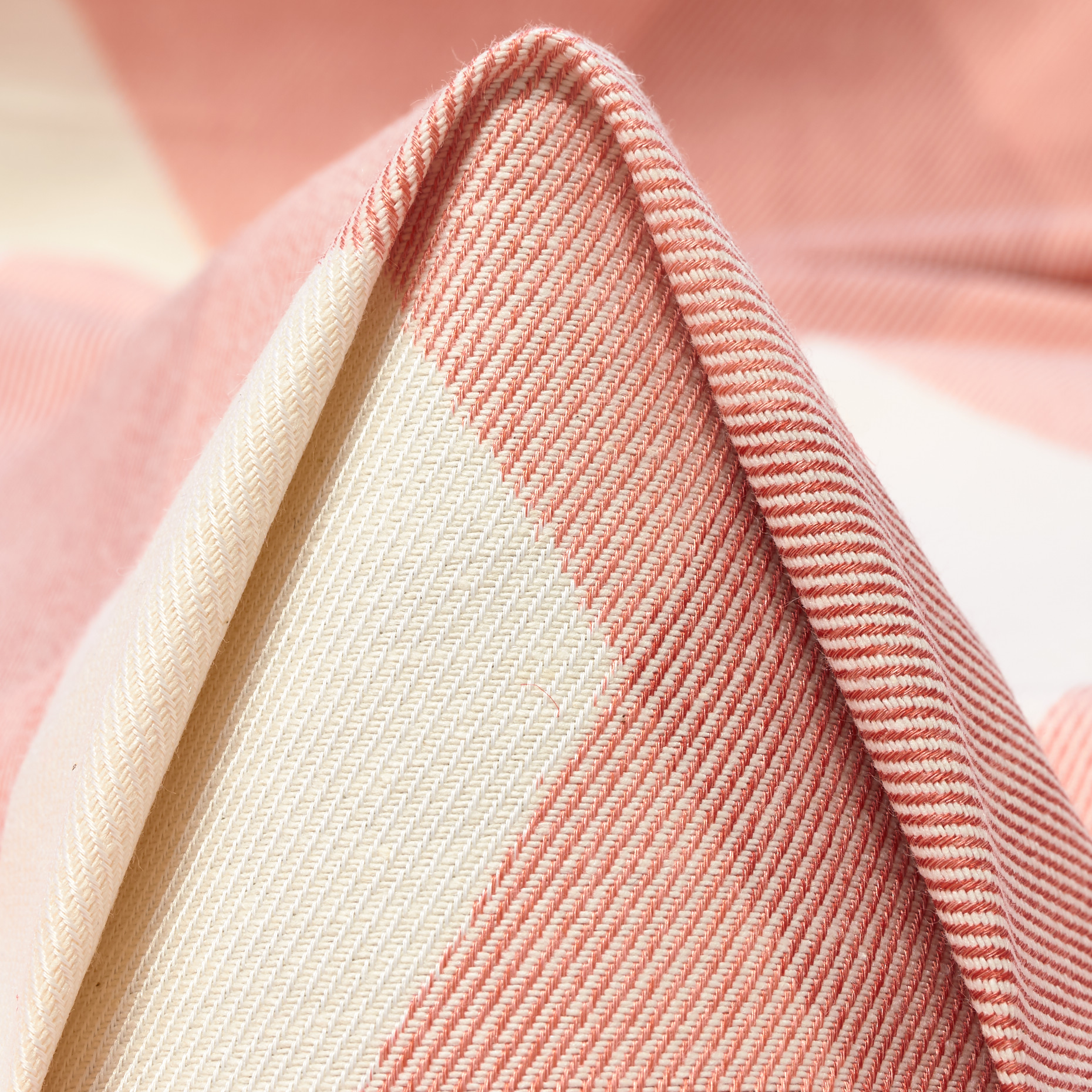 Twill, Bawełna, Ramy, Burnt Coral