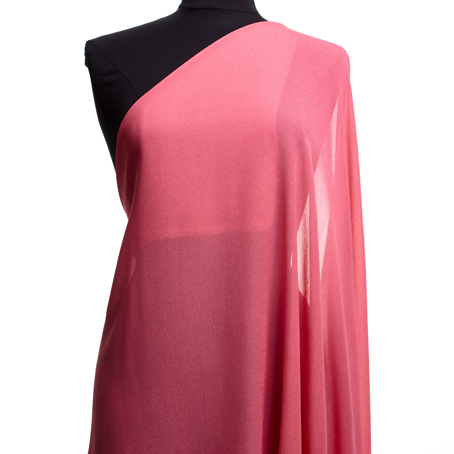 Krepa, Wiskoza, Strawberry Pink