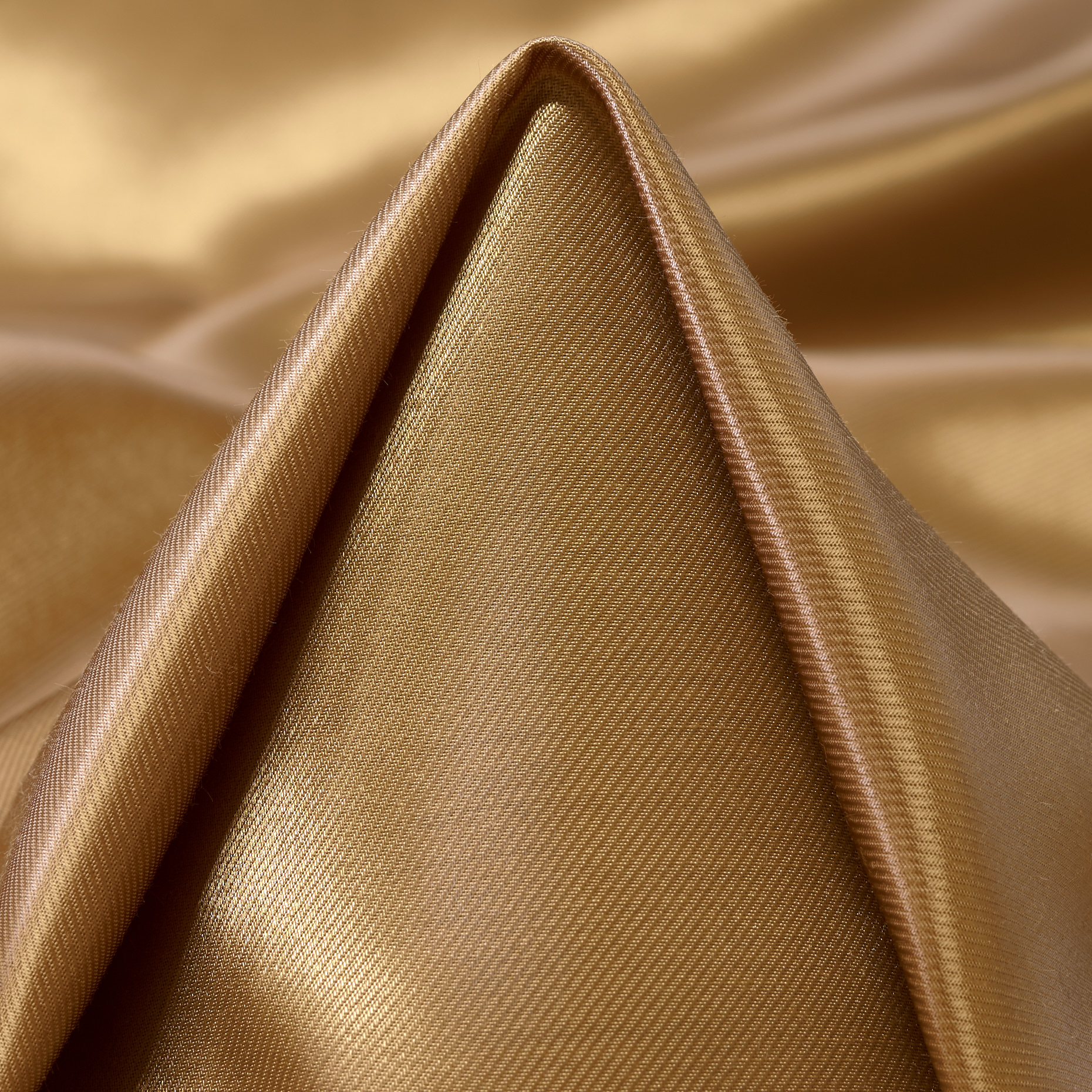 Twill, Cupro, Baumwolle, Pale Gold