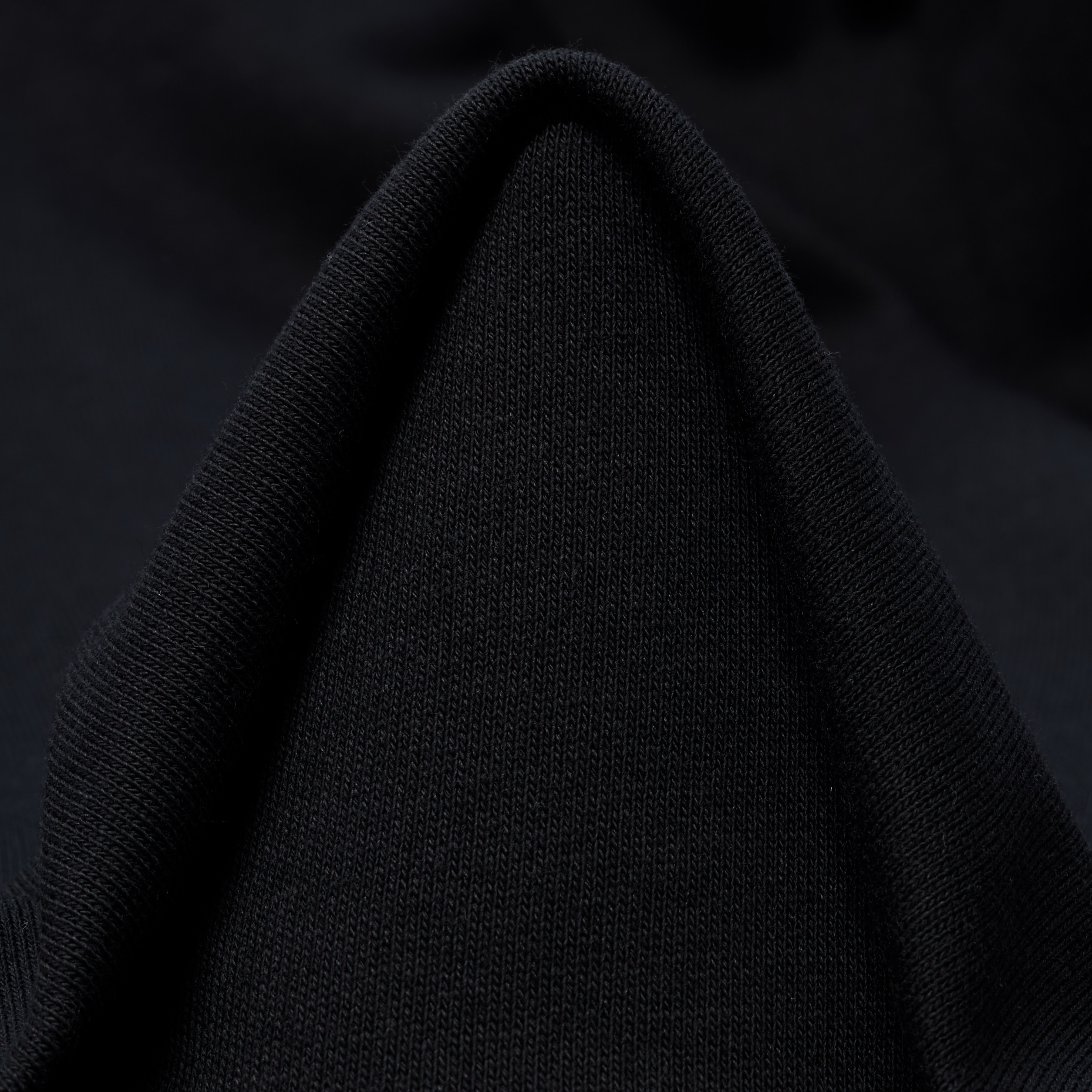 FRENCH TERRY, COTTON, RAVEN BLACK (F000052916)