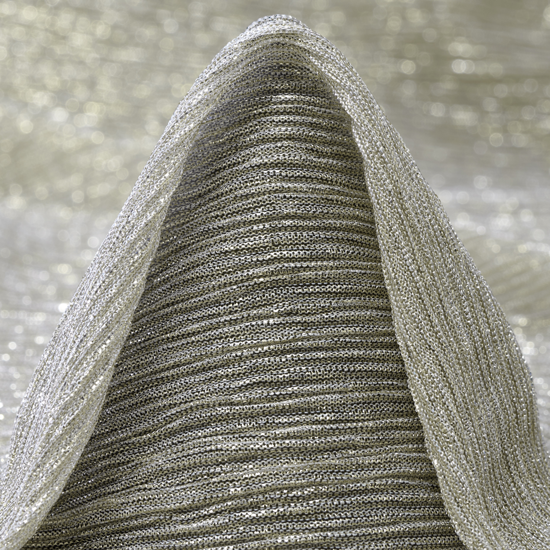 JERSEY, LUREX, TRANSPARENT, SILVER
