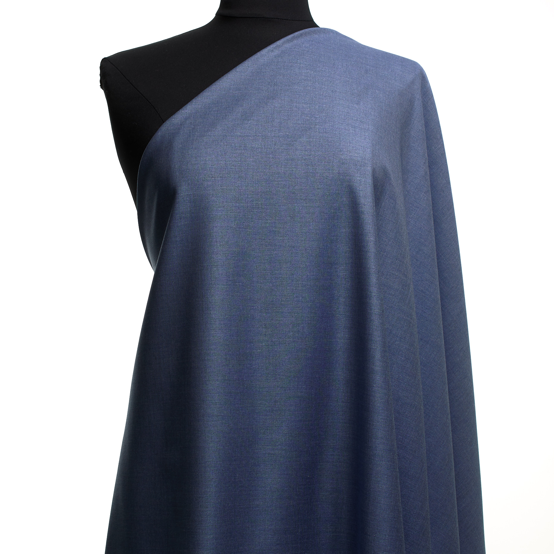 Cool Wool, Viscose Blend, Melange, Dusty Blue