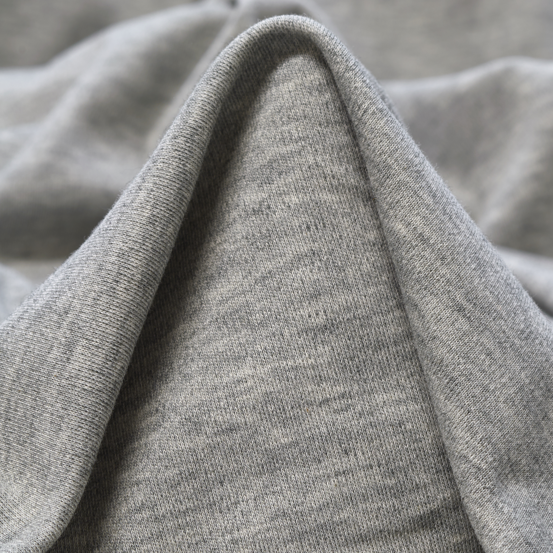 SINGLE JERSEY, VISCOSE, MELANGE, SILVER
