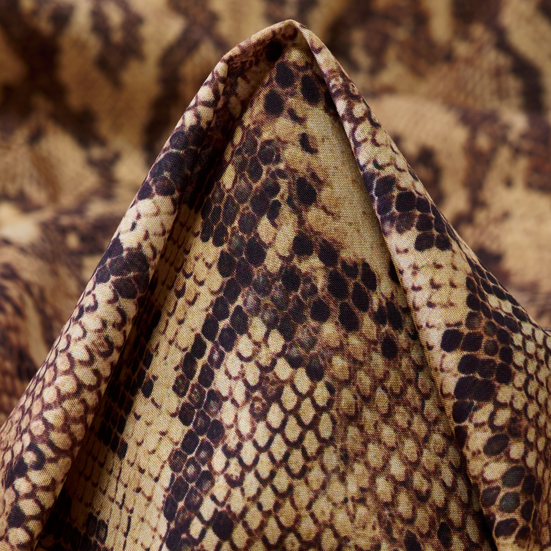 Light cotton, Printed, Animal, Sand&Maple Syrup