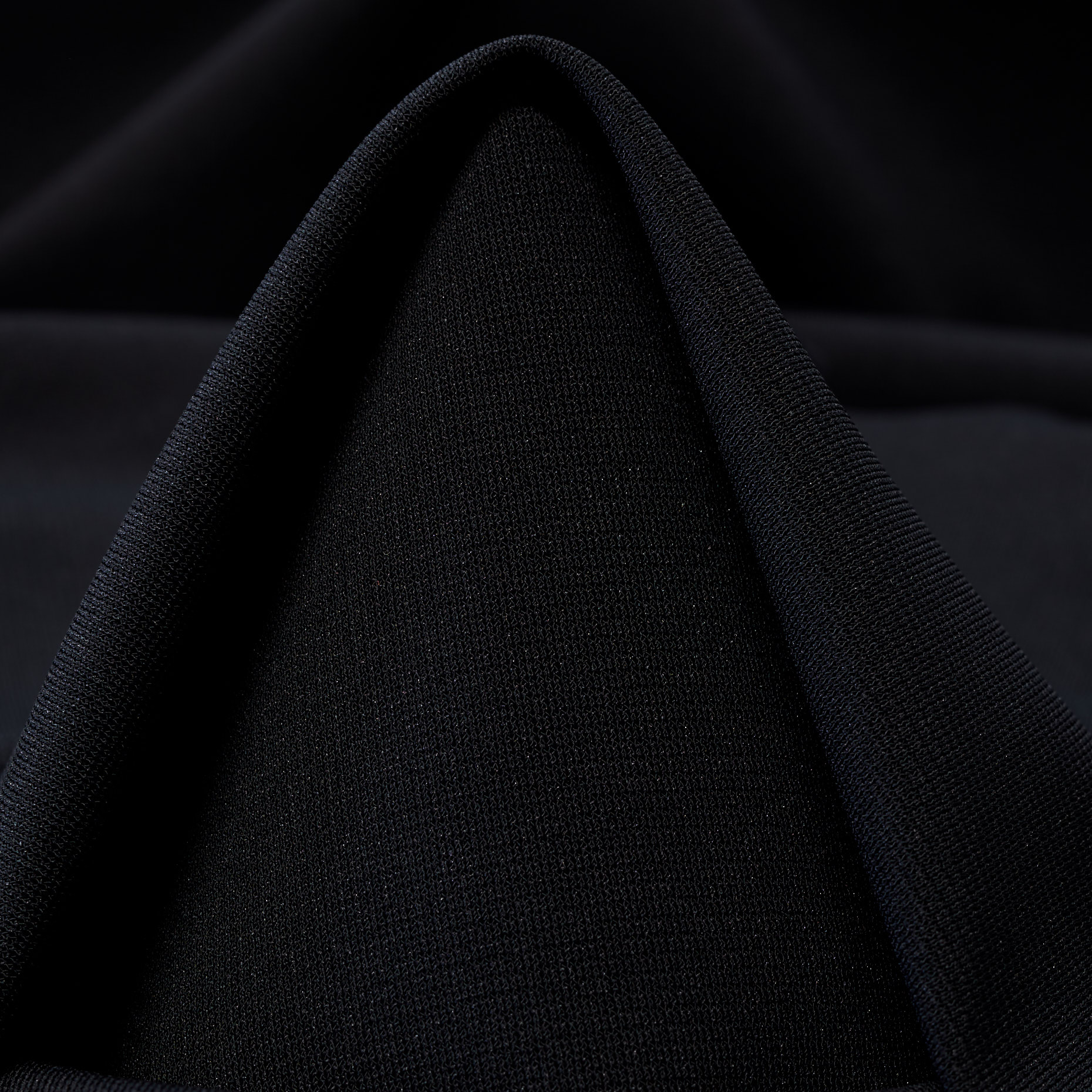 Techno Jersey, Wiskoza, Stretch, Raven Black
