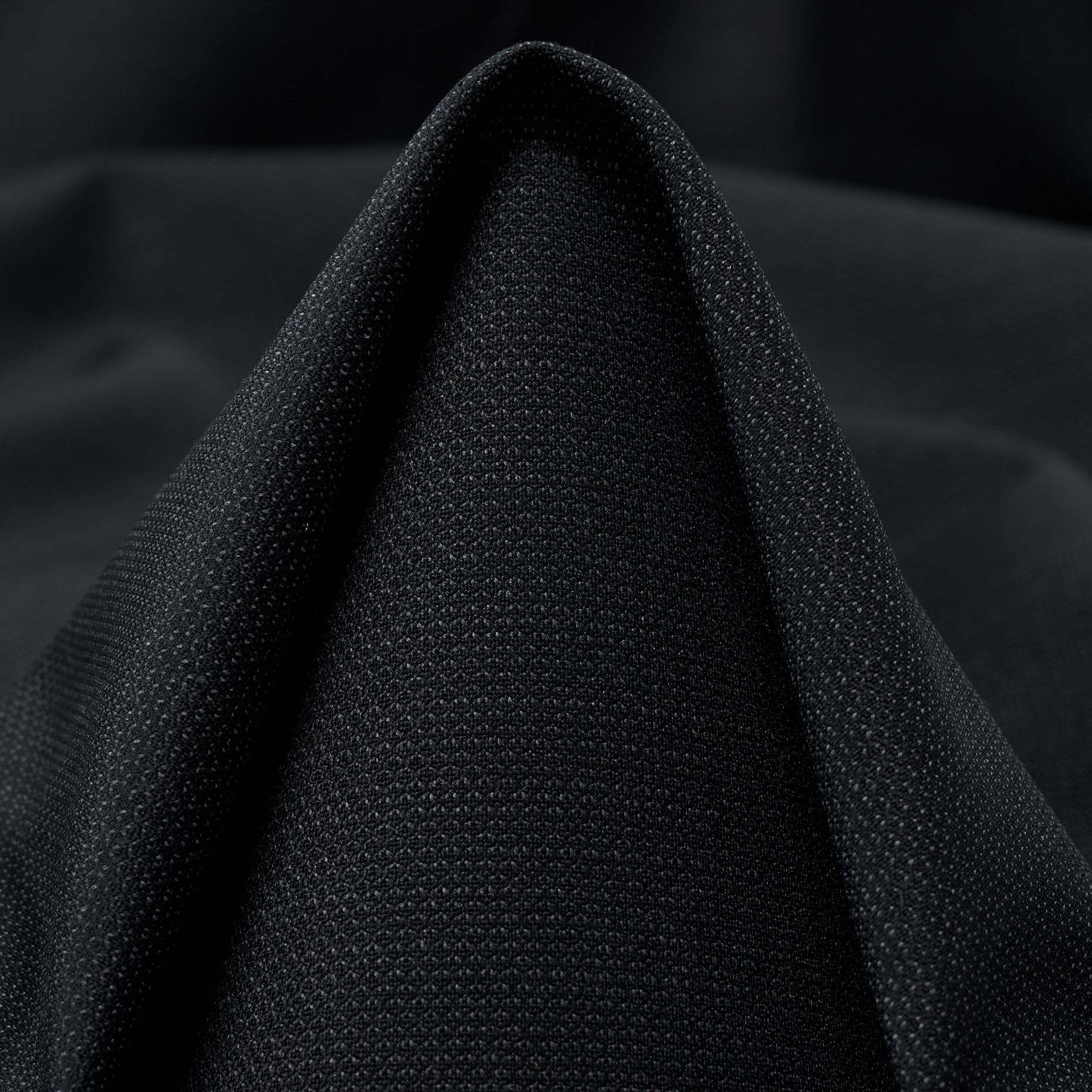 Cool Wool, Virgin Wool, Elastic, Black Ink