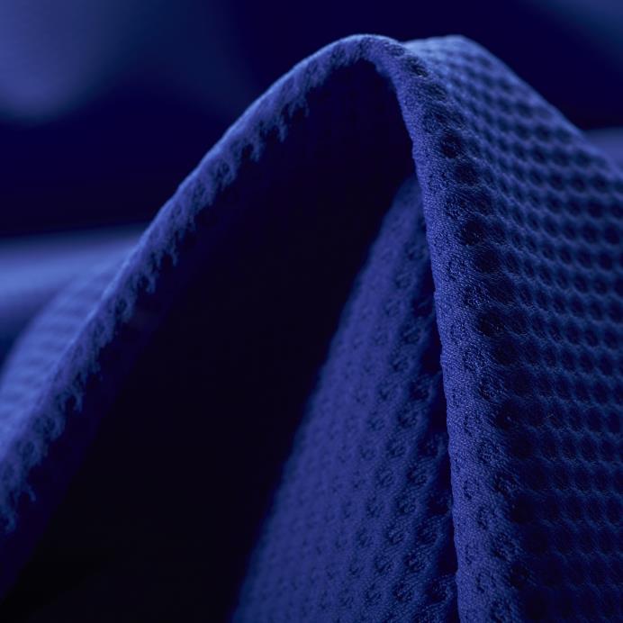 TECHNO JERSEY, VISCOSE BLEND, MICROSTRUCTURE, DAZZLING BLUE