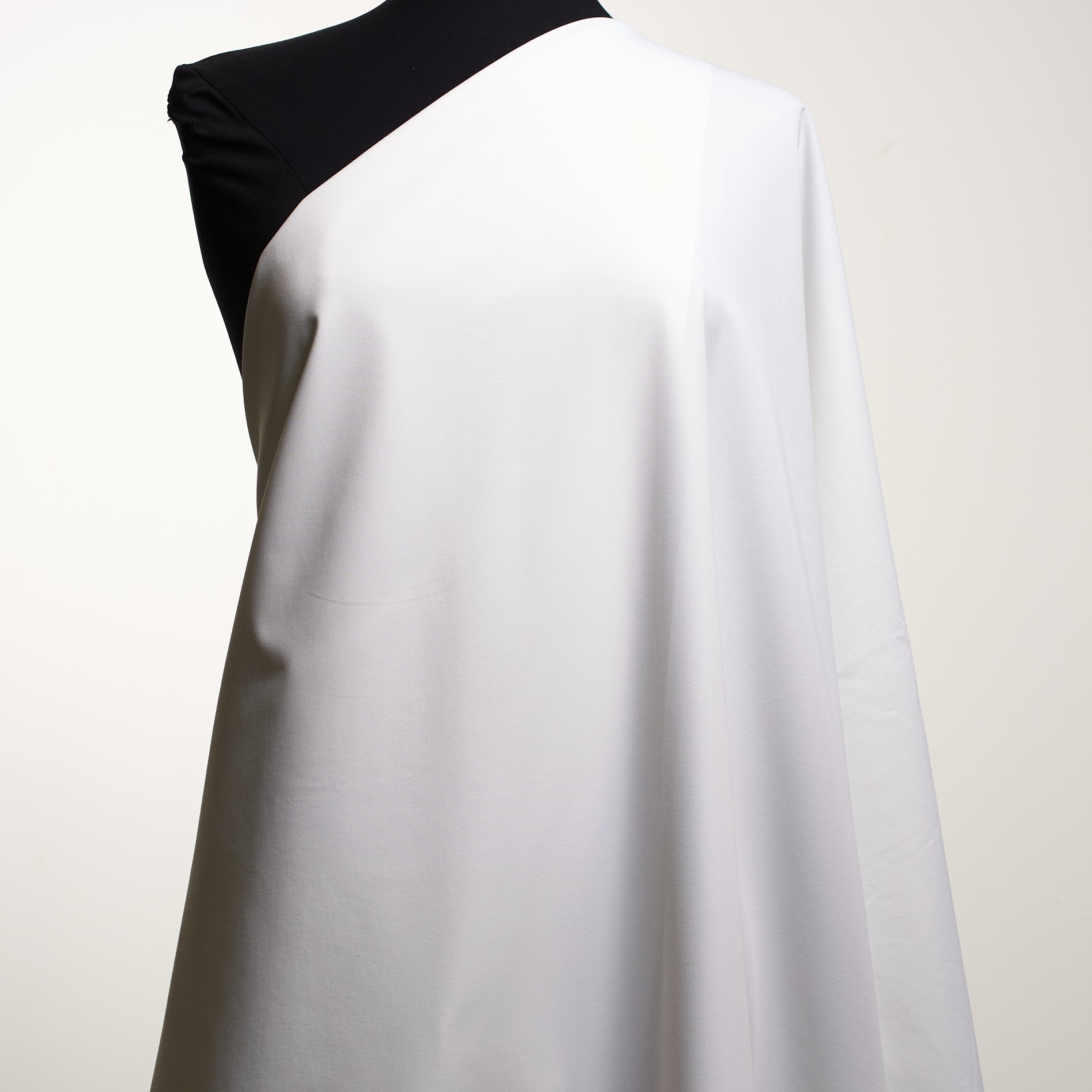 Twill, Misto Cotone, Stretch, Brilliant White