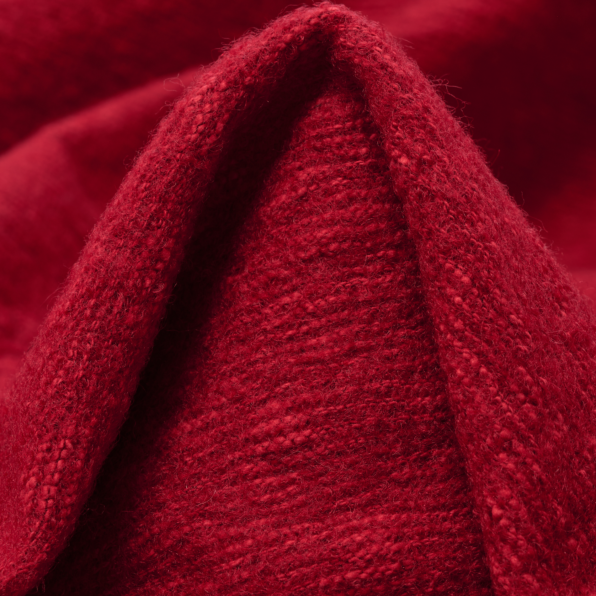 WOOL, COTTON, BRUSHED, SAVVY RED