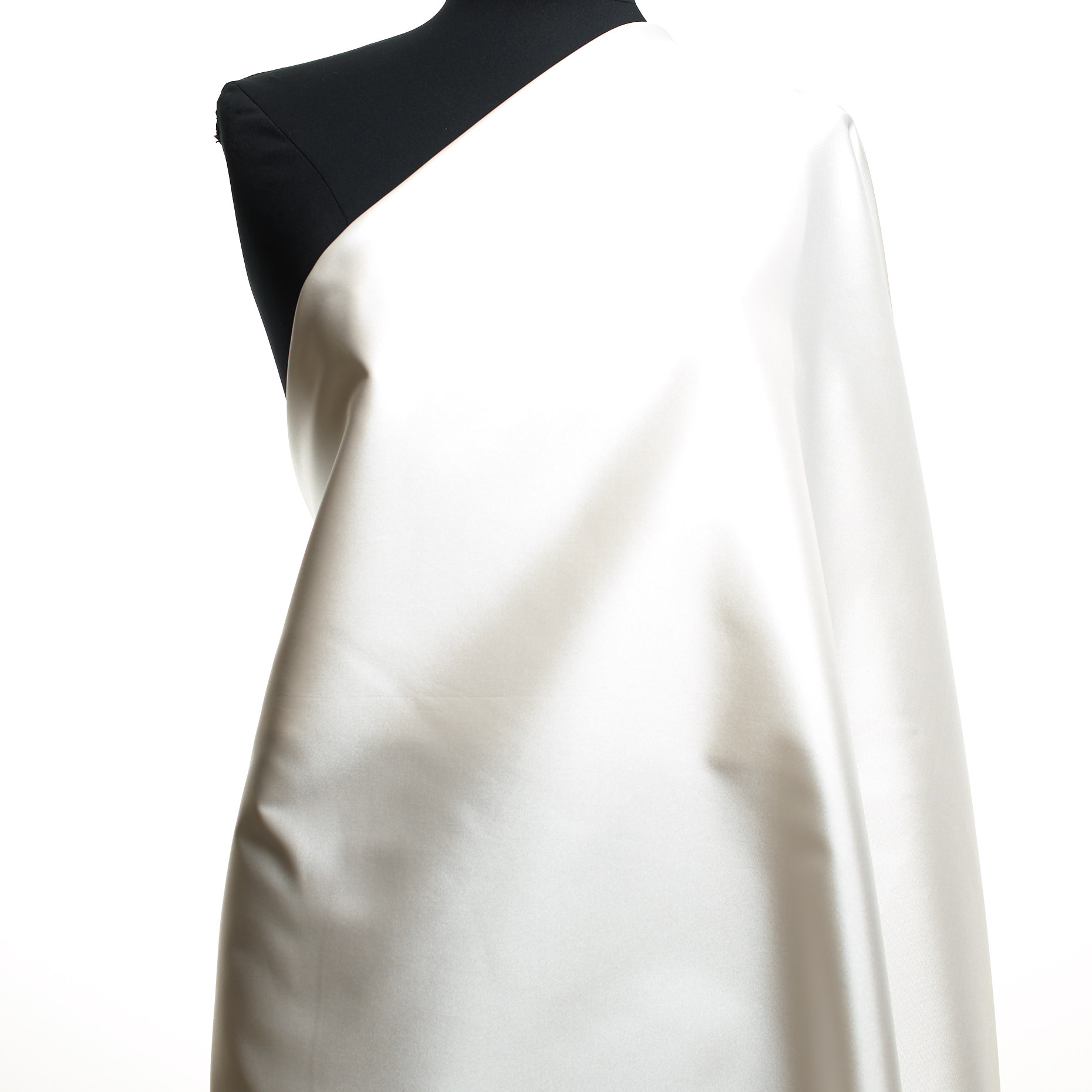 TAFFETA, SILK, SNOW WHITE