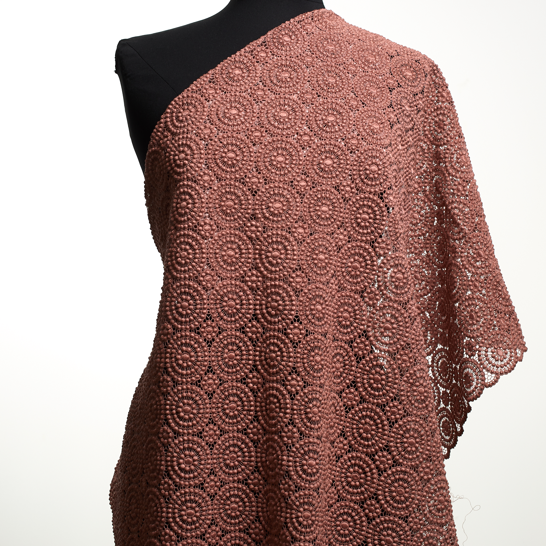 Encaje, Algodón, Estampado, Vintage Rose
