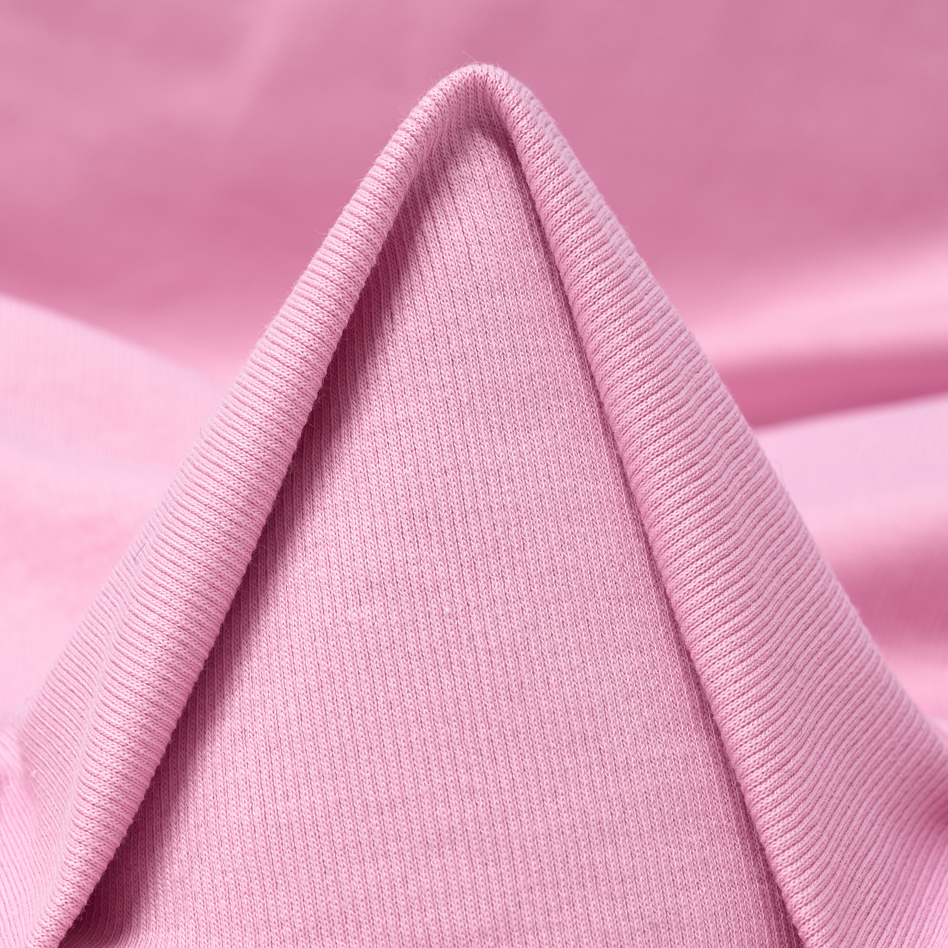 Jersey a costine, Cotone, Stretch, Pink Lady