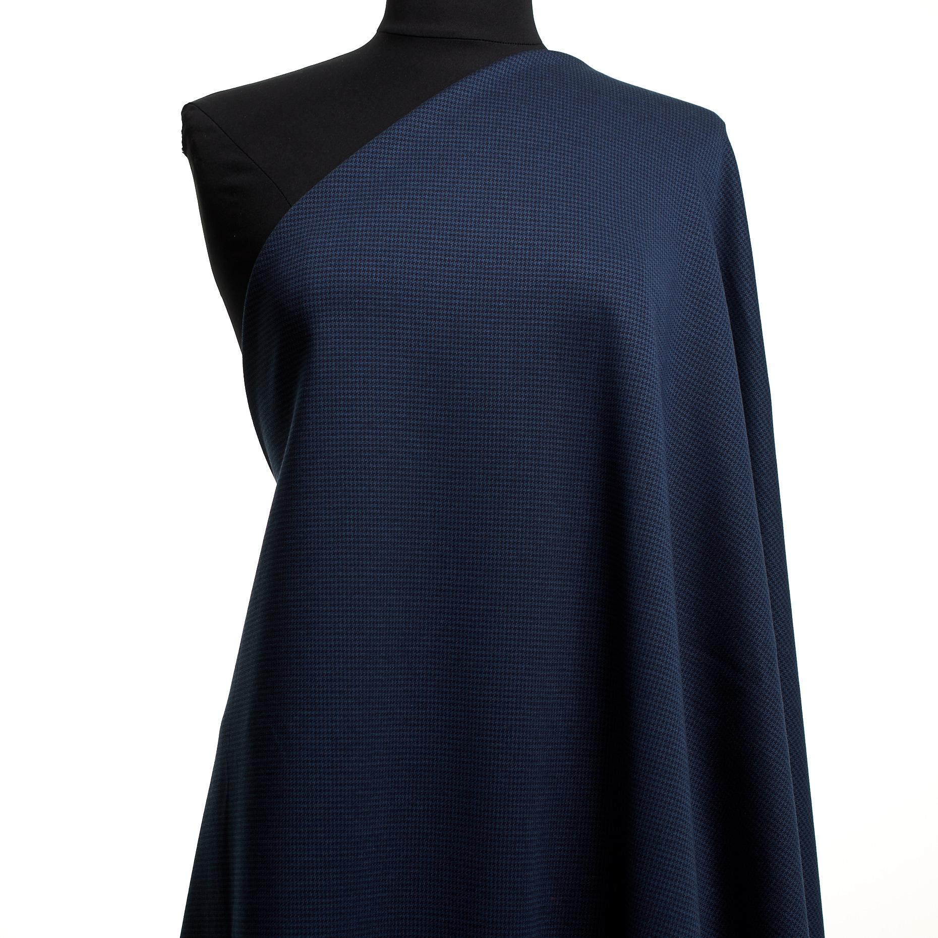 Трикотаж, Вискоза, Мелкий Рисунок, Blue Indigo