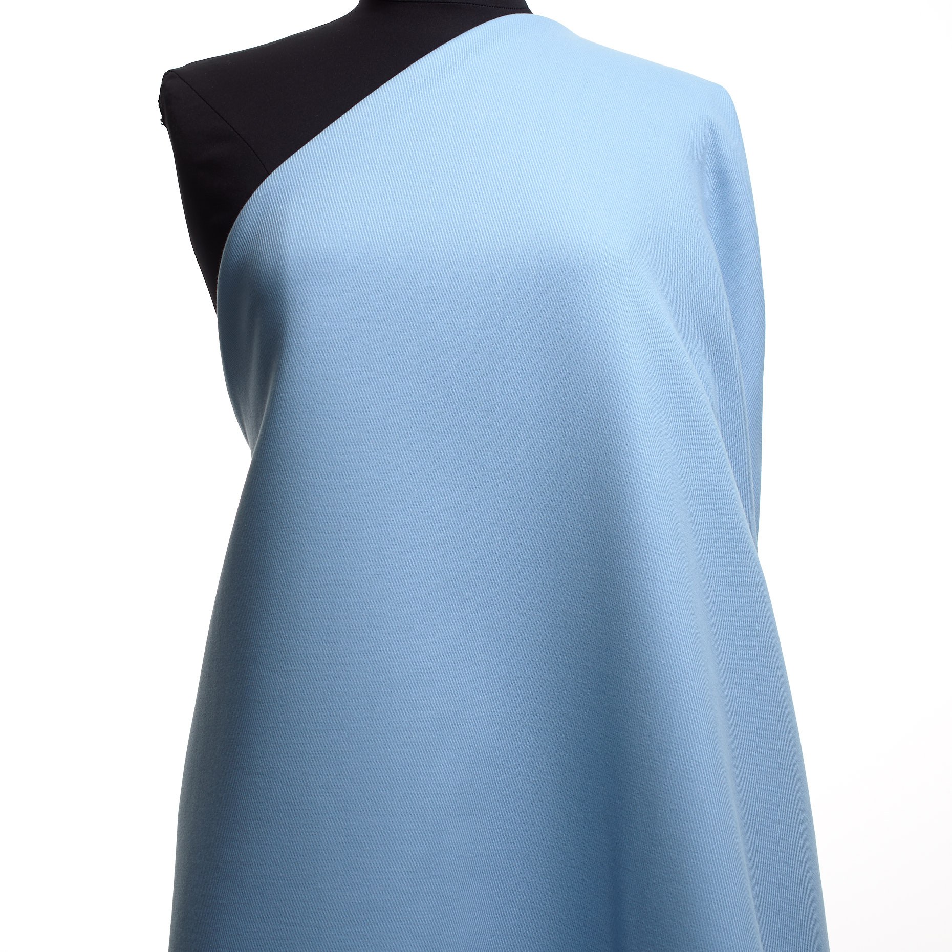 Twill, Bawełna, Stretch, Powder Blue