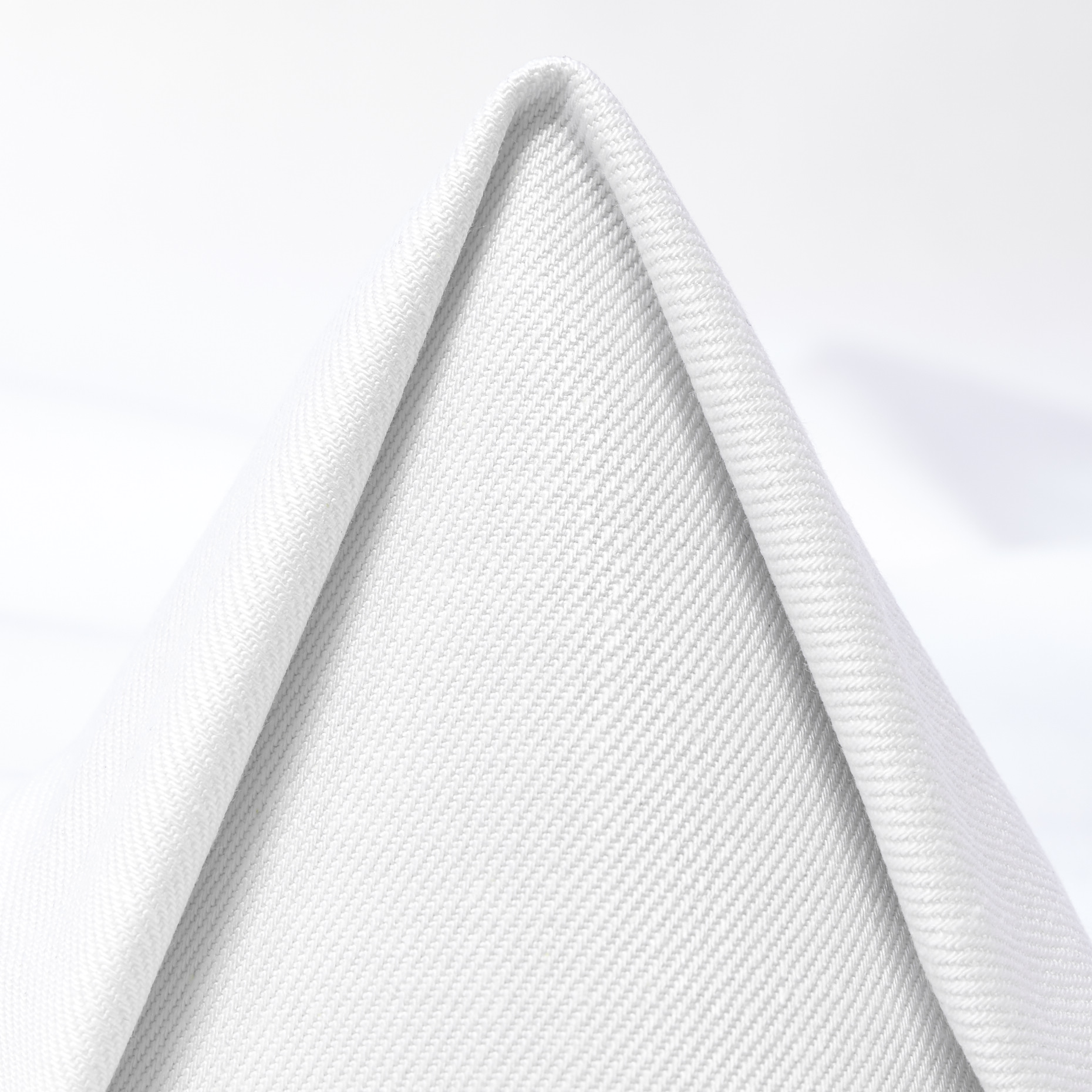 Sergé, Coton, Elástique, Brilliant White (F000053961)