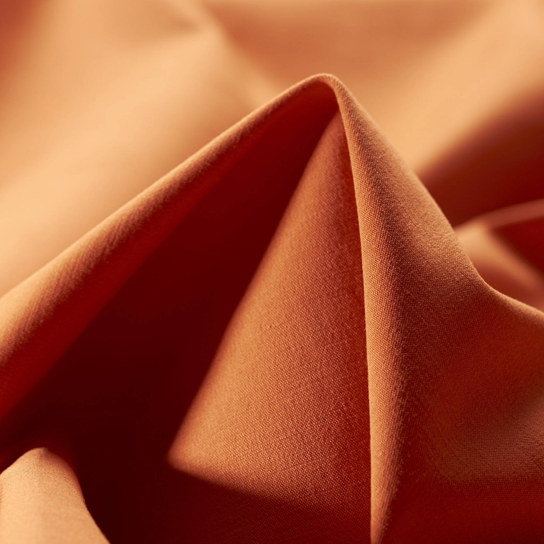 SATIN, VISCOSE BLEND, PUMPKIN
