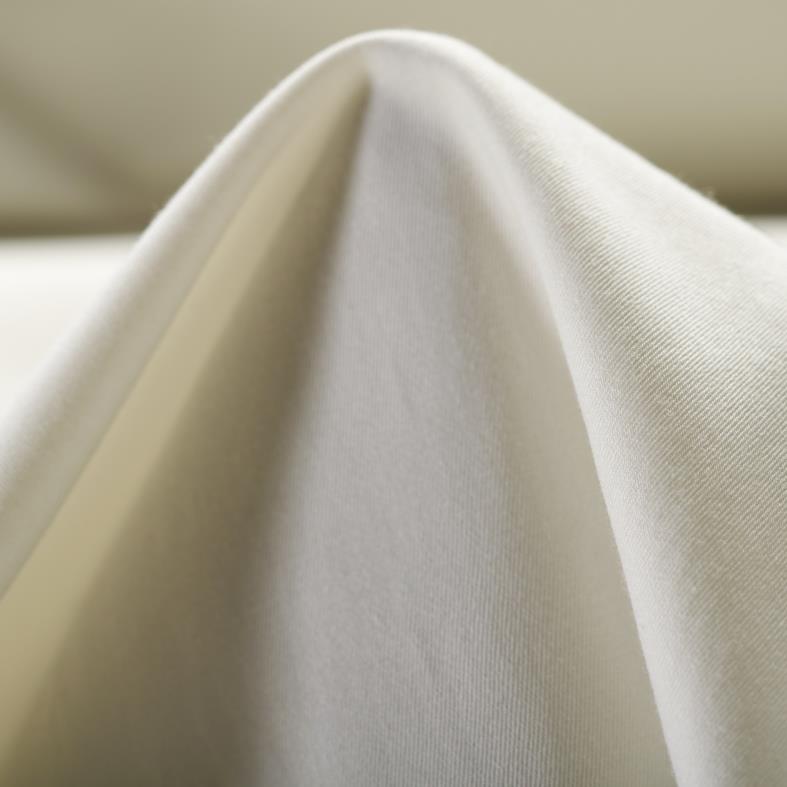 SATIN, COTTON VISCOSE, ELASTIC, SNOW WHITE