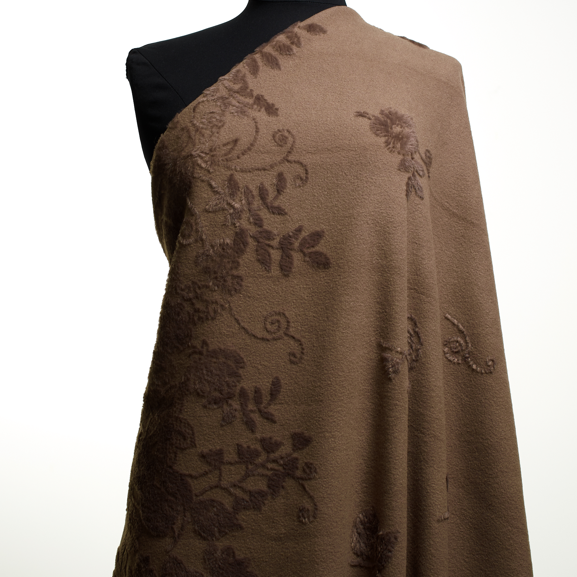 Jacquard, Wool, Tone on Tone, Toasted Coconut