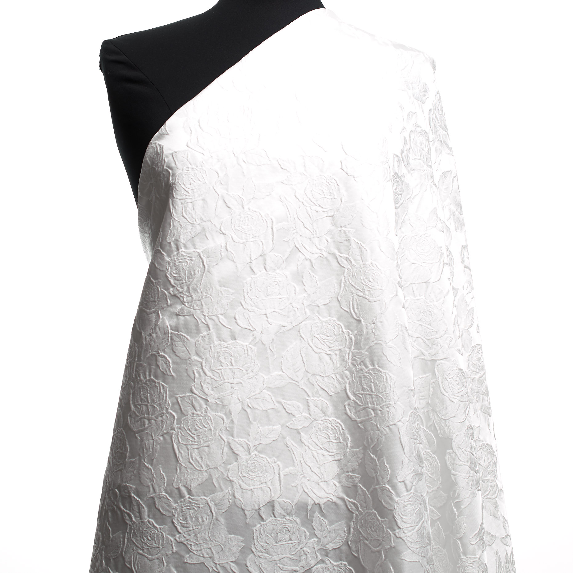Jacquard, Floral, Snow White