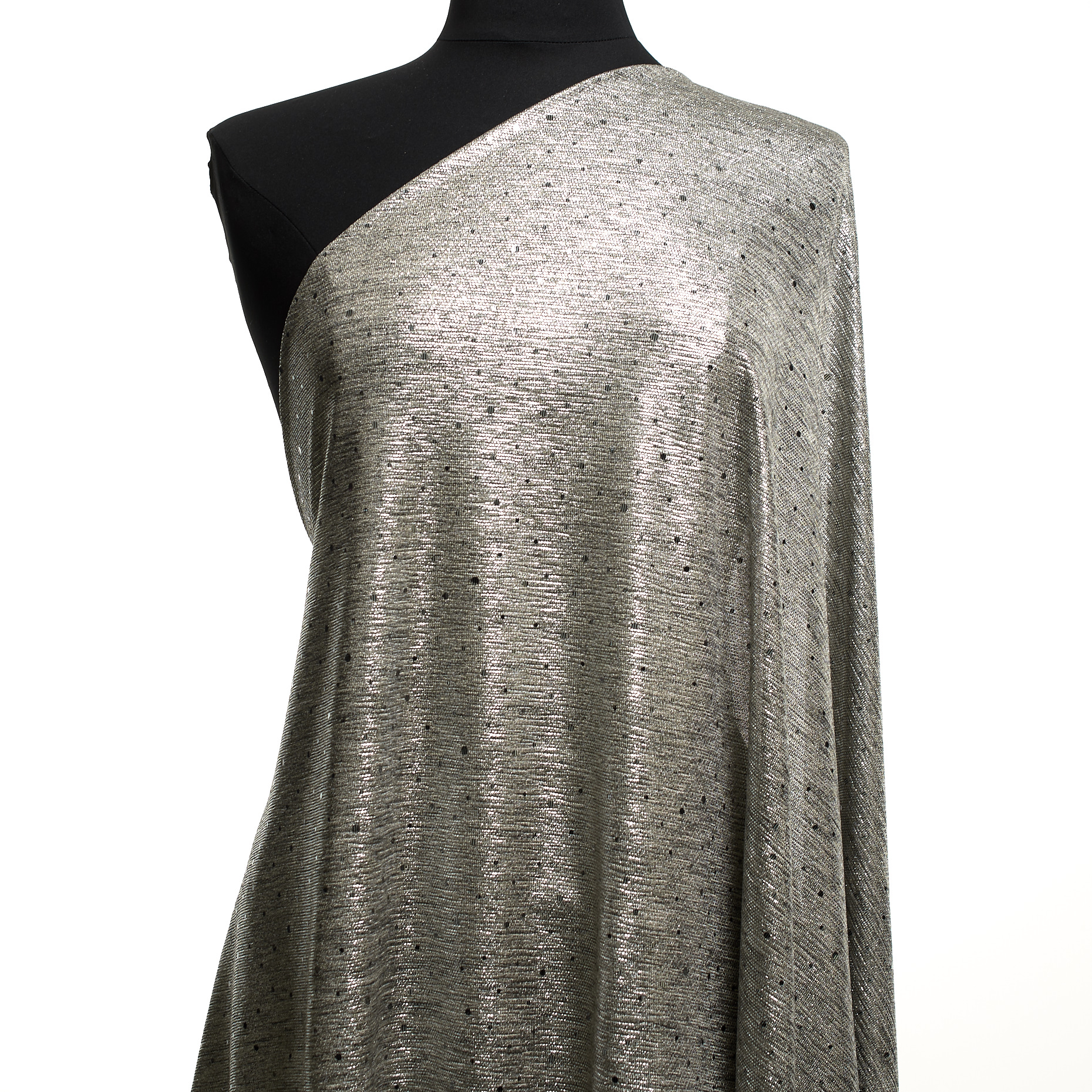 Jersey, Metallisch, Schimmernd, Silver