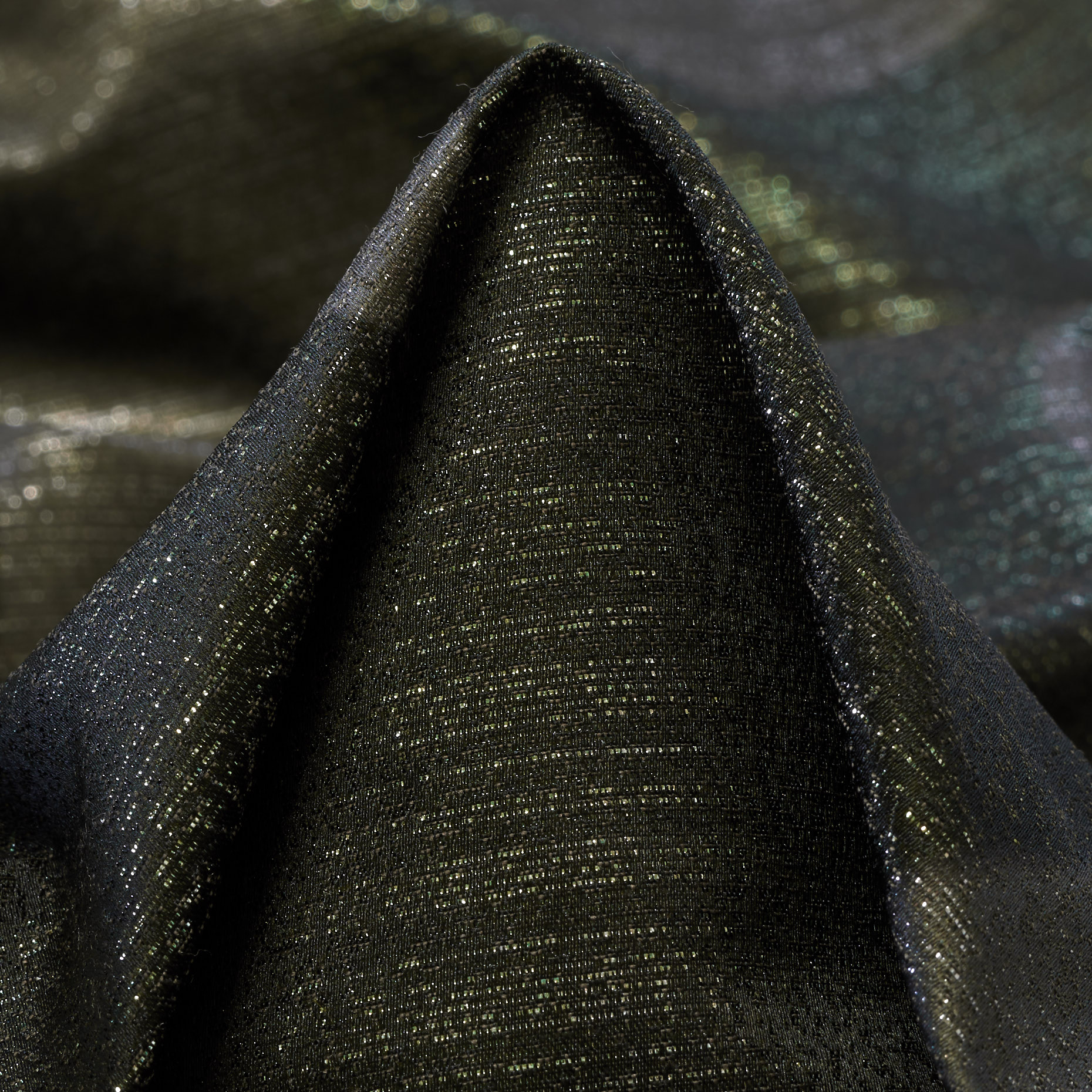 Wolle Mix, Lurex, Metallic, Elm