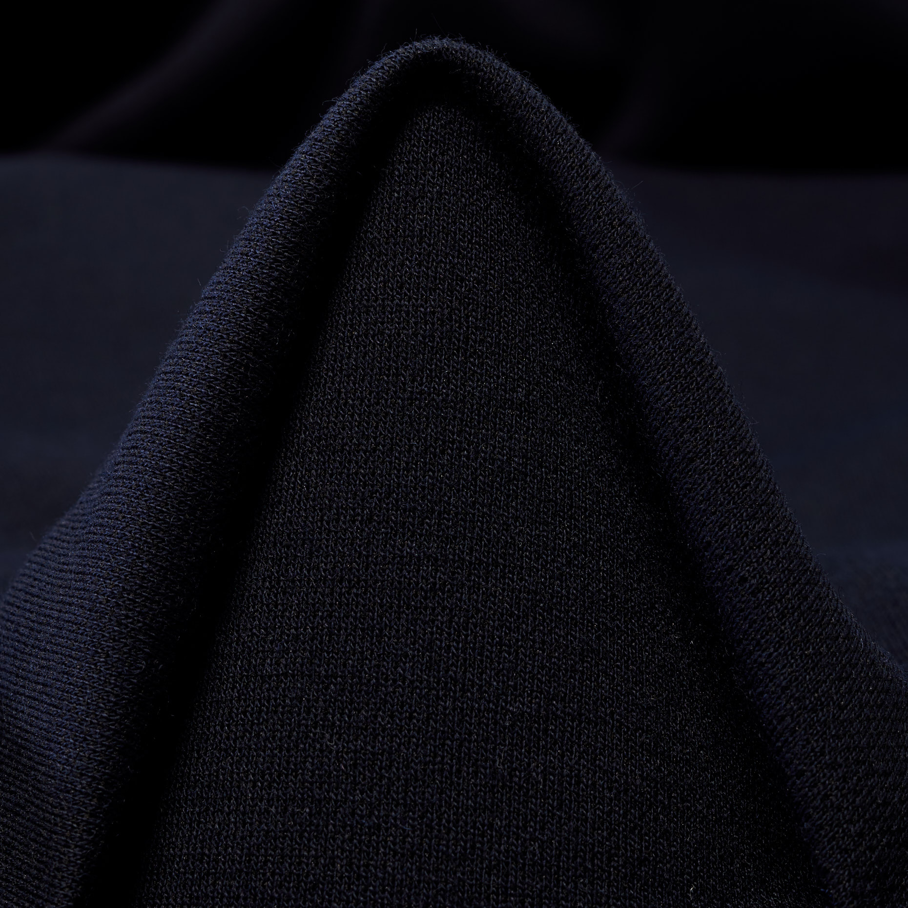 Jersey, Mieszanka wełny, Stretch, Raven Black