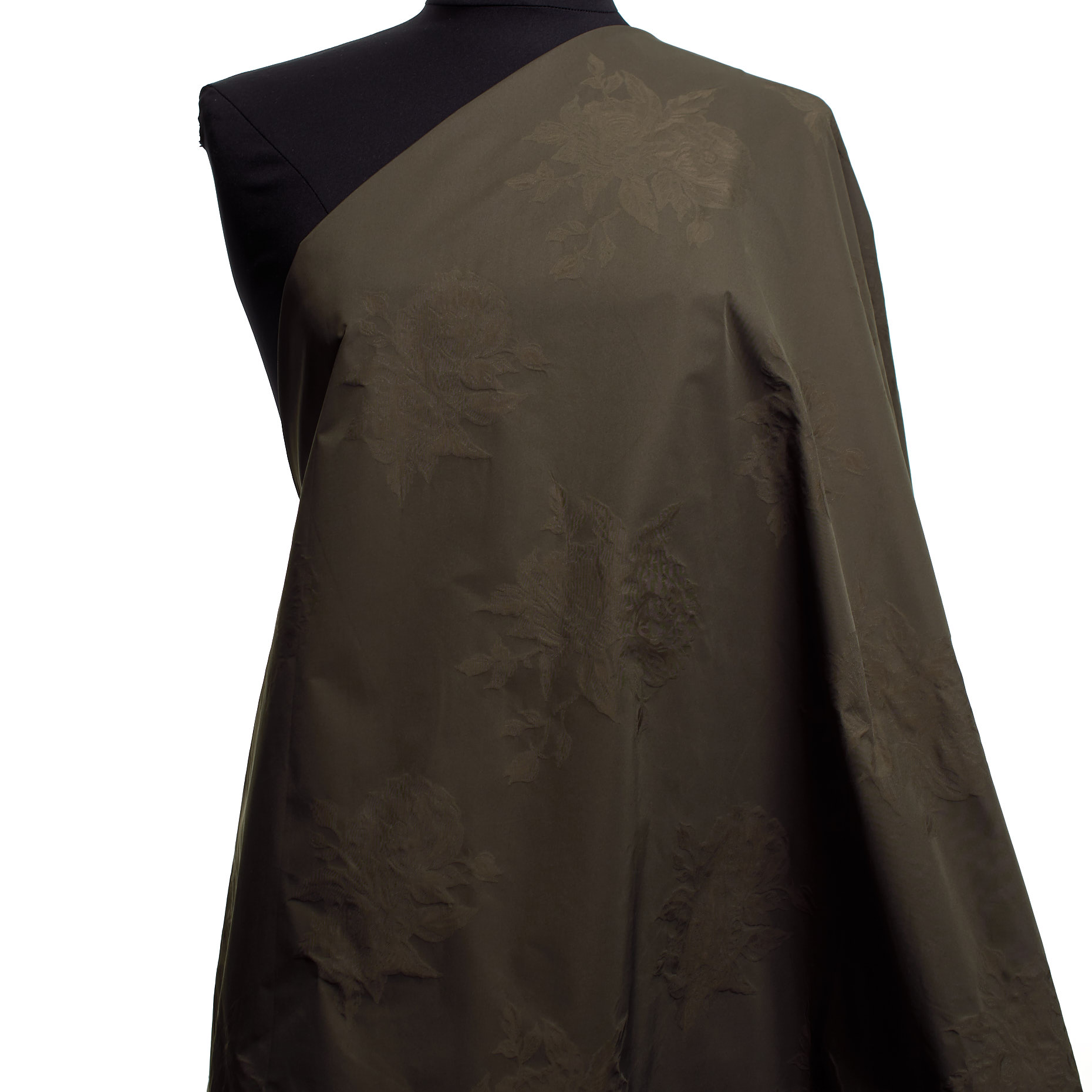 JACQUARD, TAFFETA, OLIVE NIGHT