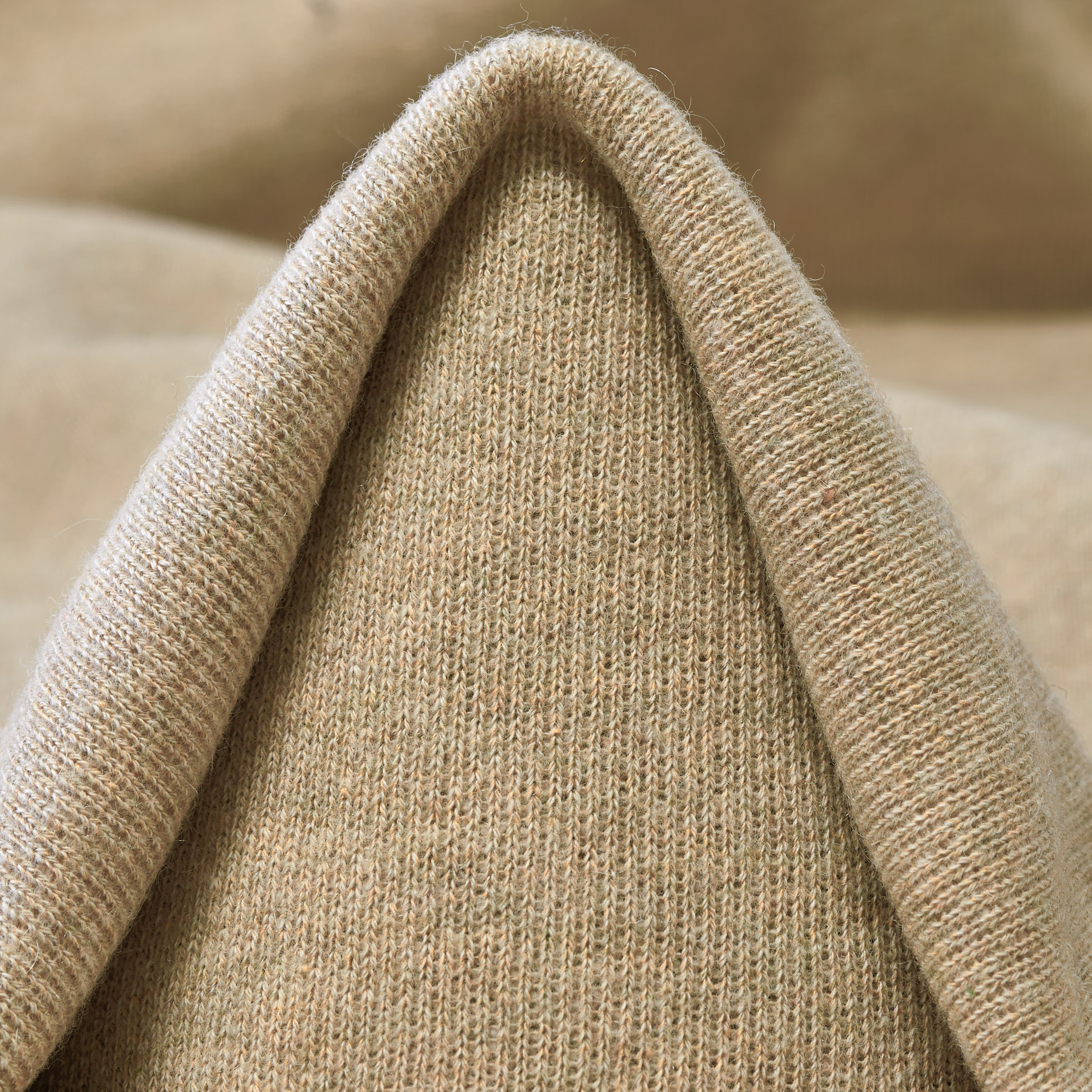 Strick, Bouclé, Wolle Mix, Safari