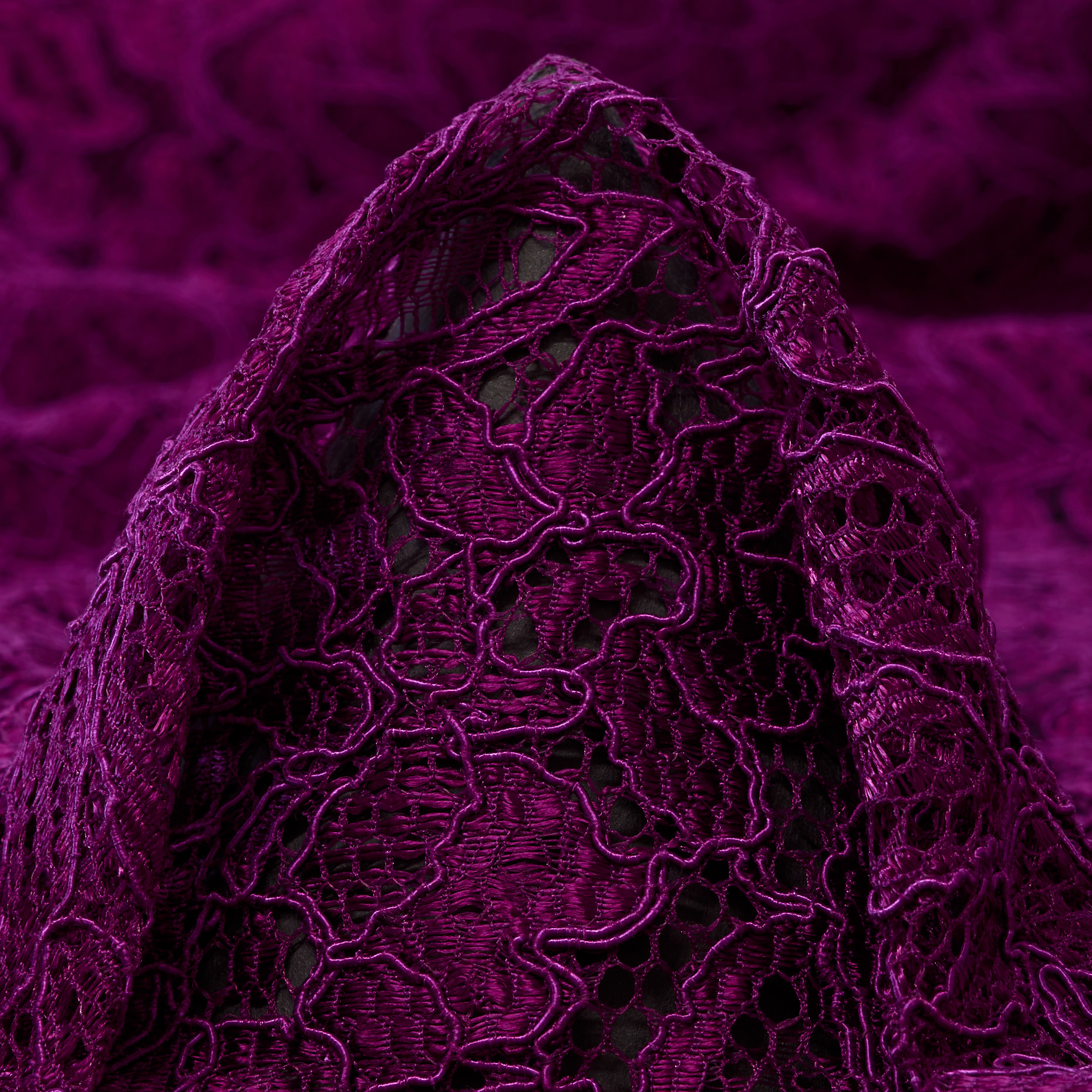 Dentelle, Viscose , Floral, Dahlia