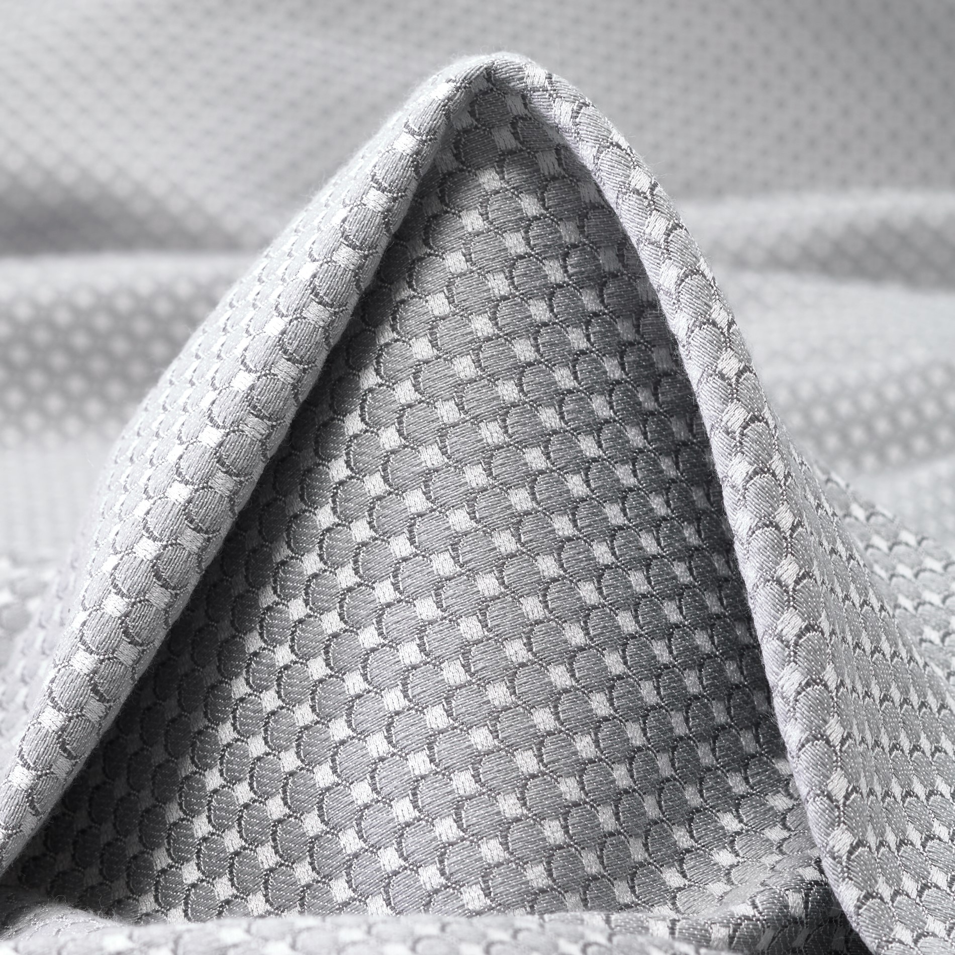 Jacquard, Cotone, Puntinato, Ivory&Silver (F000032460)
