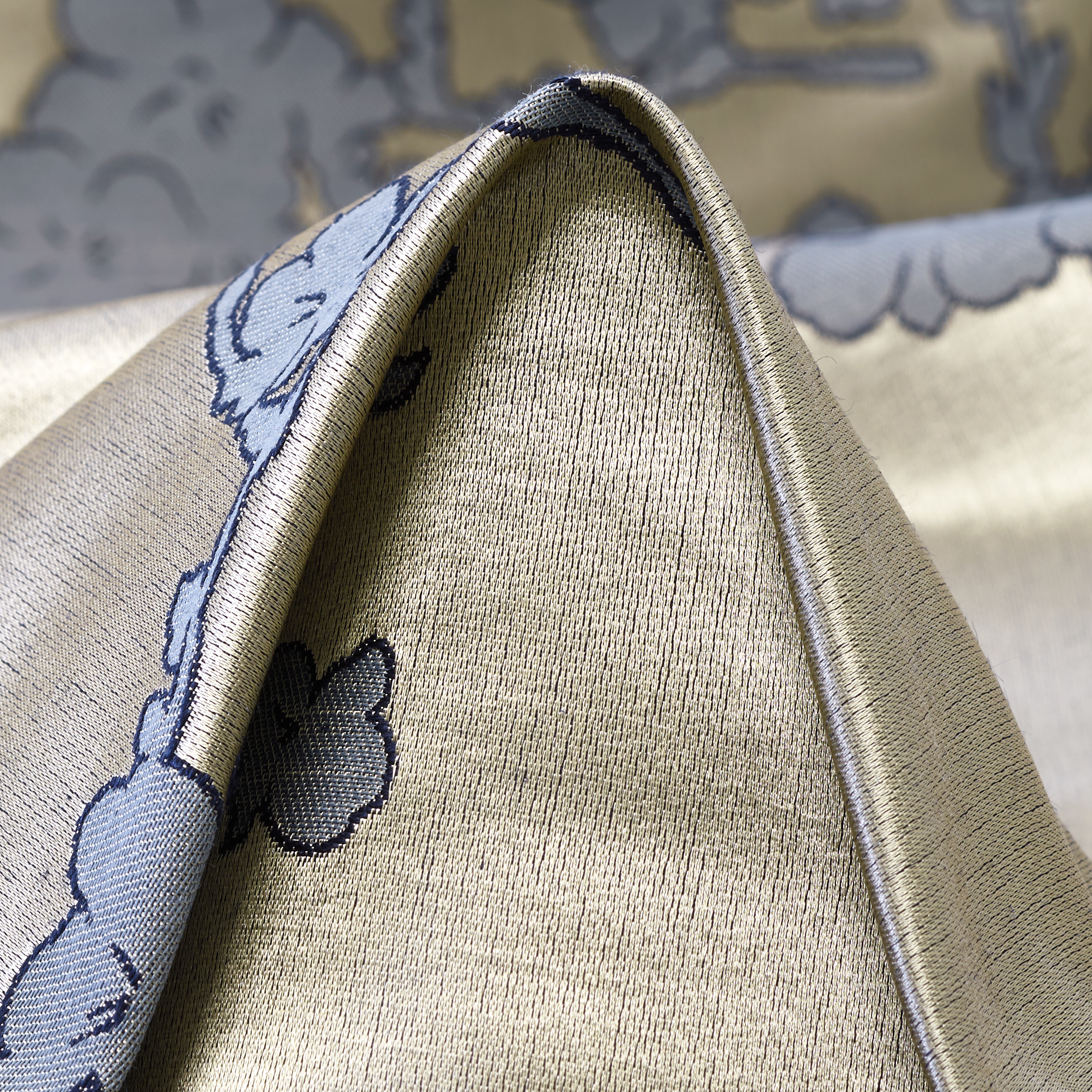 Jacquard, Hilo, Seda Mix, Trench Coat&Pearl Blue (F000053675)