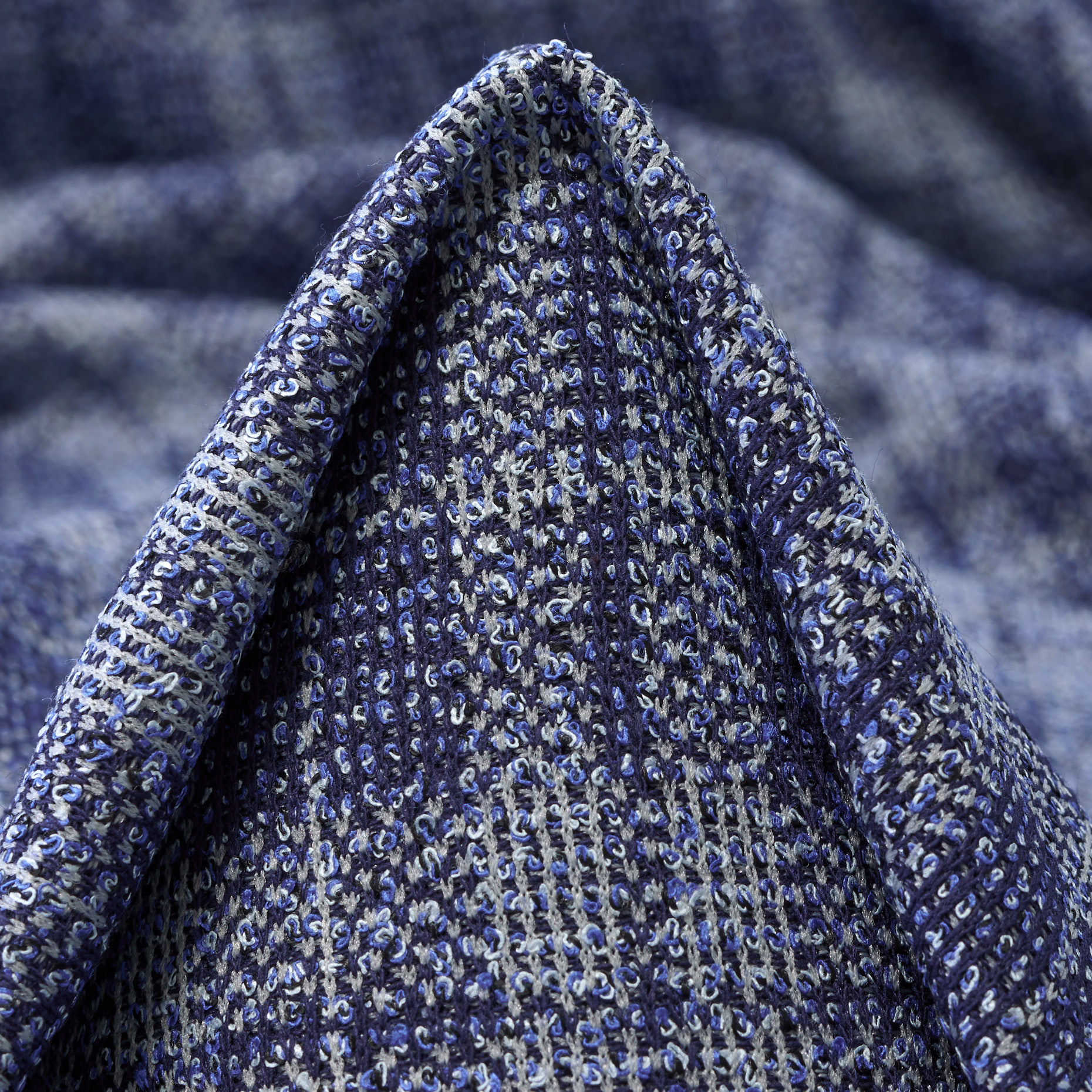 JERSEY, BOUCLÉ, VISCOSE BLEND, TRUE NAVY (F000045266)
