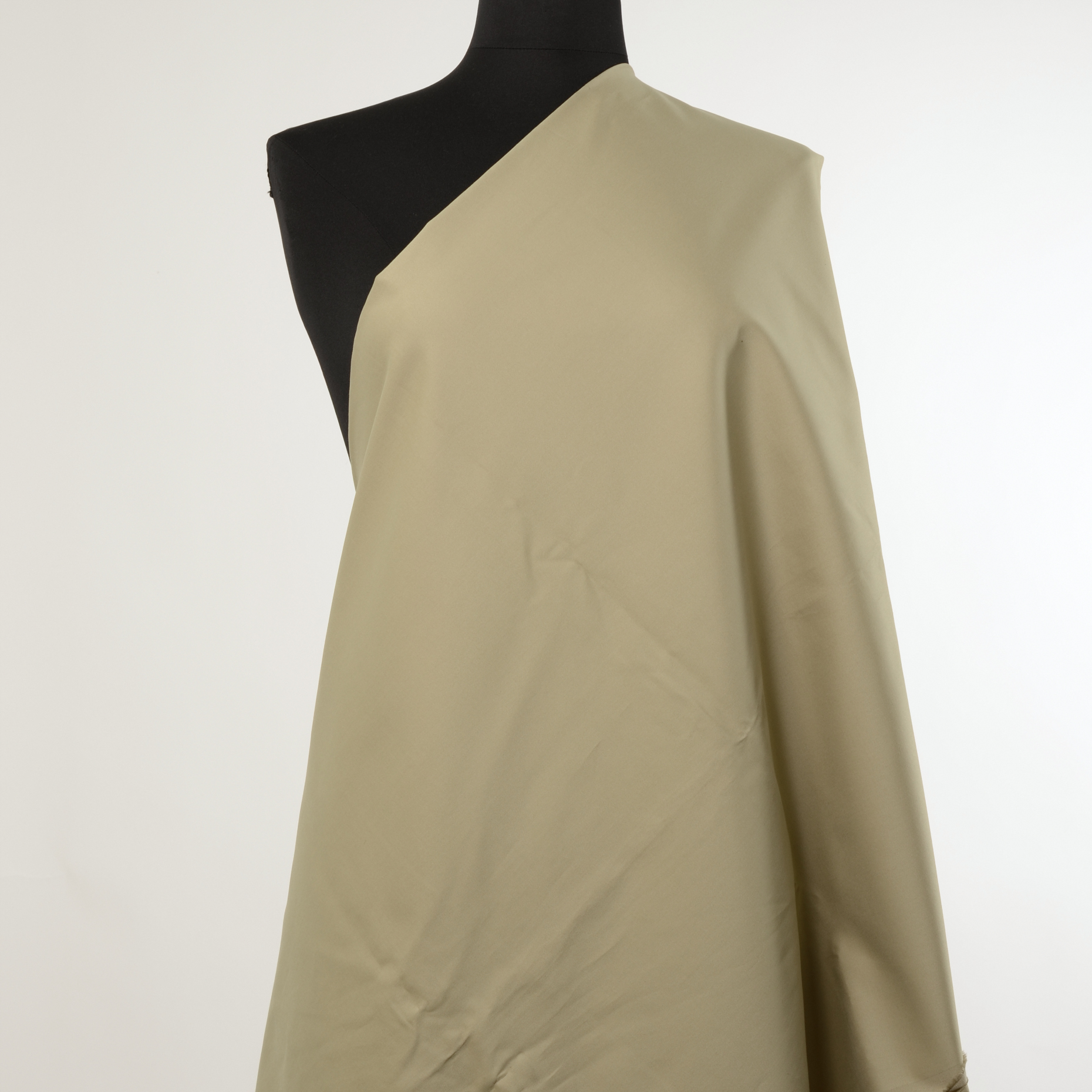 TWILL, COTTON ELASTIC, BRUSHED, BROWN RICE