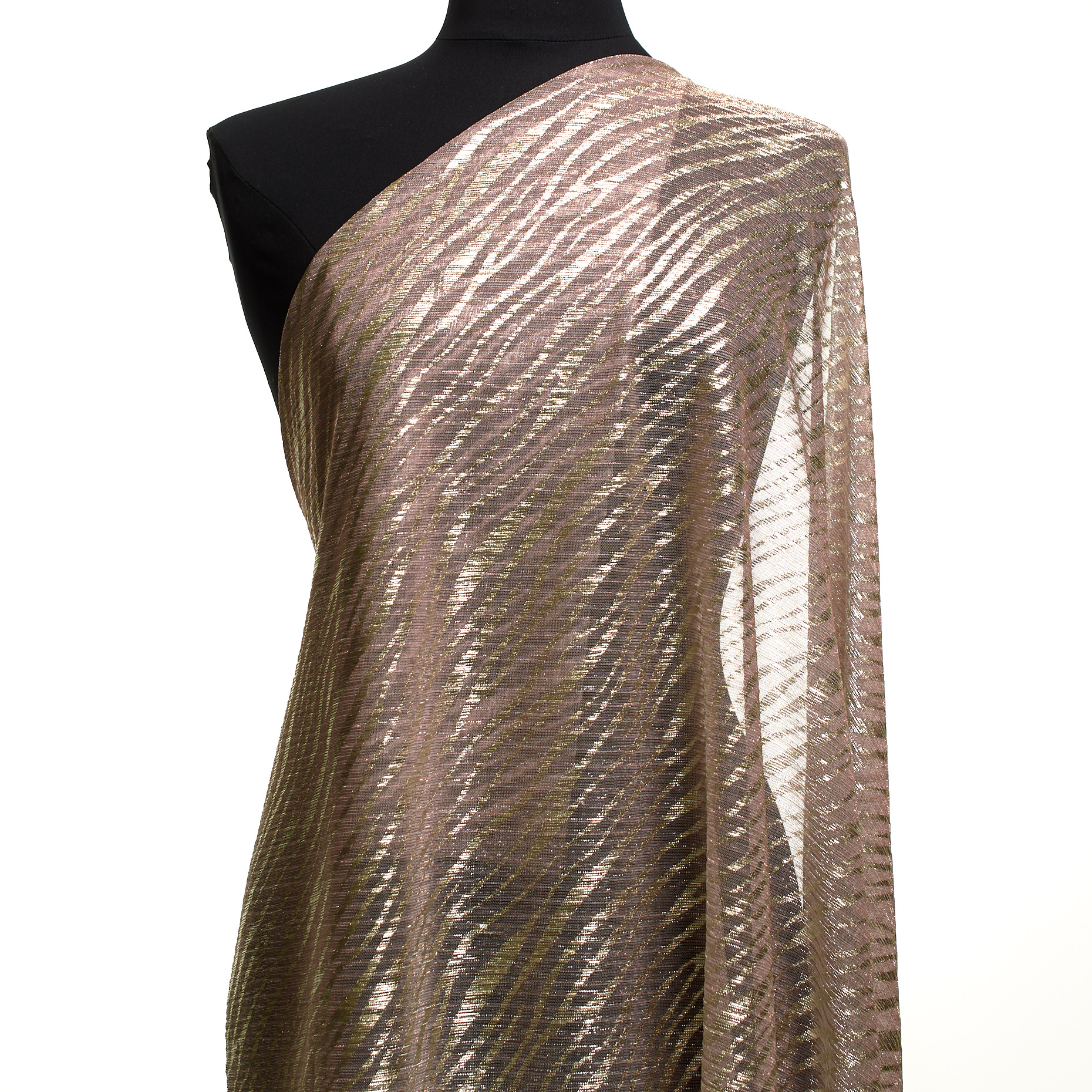 Jersey, Lurex, Transparent, Winsome Orchid&Red Gold