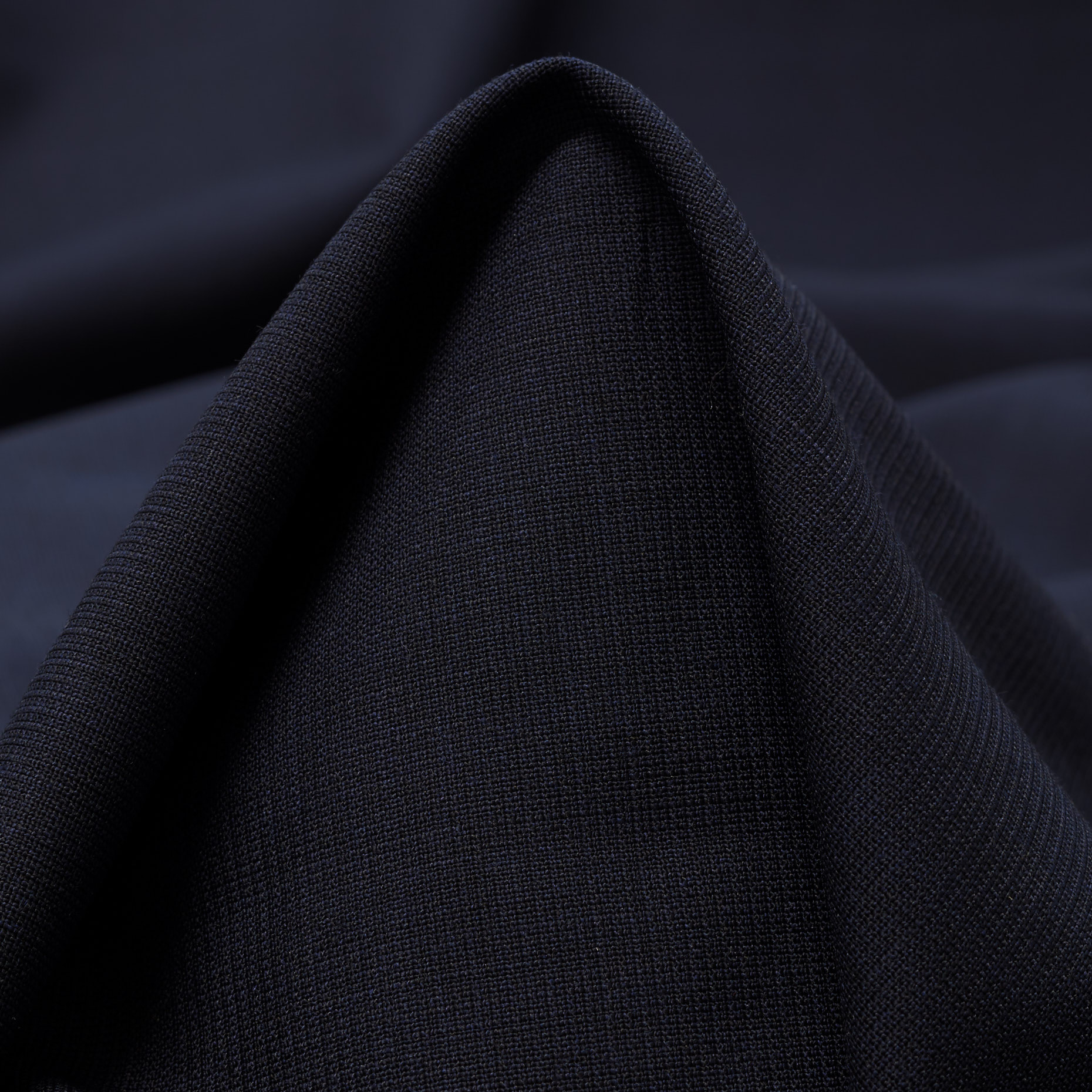 VIRGIN WOOL, ELASTIC, JET BLACK