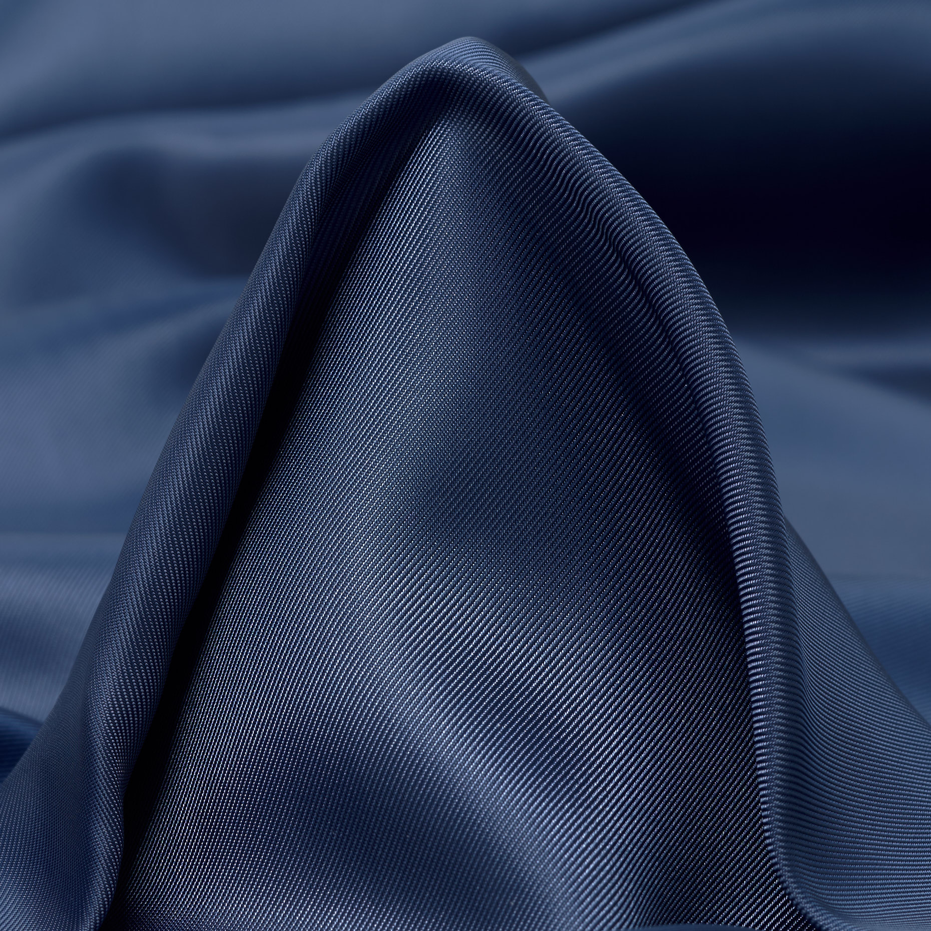 Cupro, Lining, Azure Blue