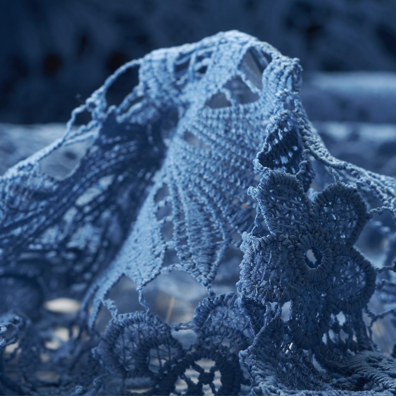 Pizzo, Floreale, Dusty Blue (F000027914)