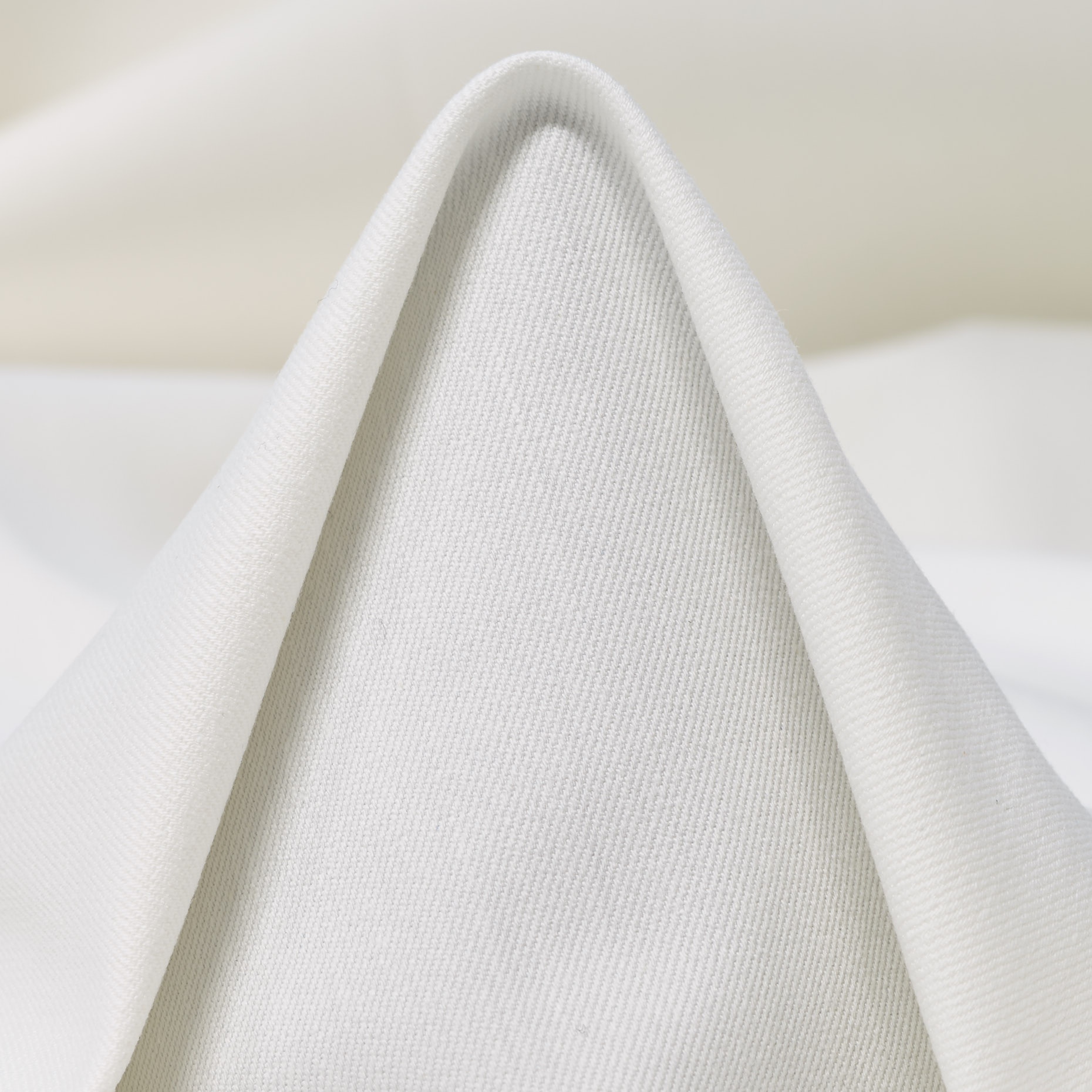 TWILL, COTTON, ELASTIC, LUCENT WHITE