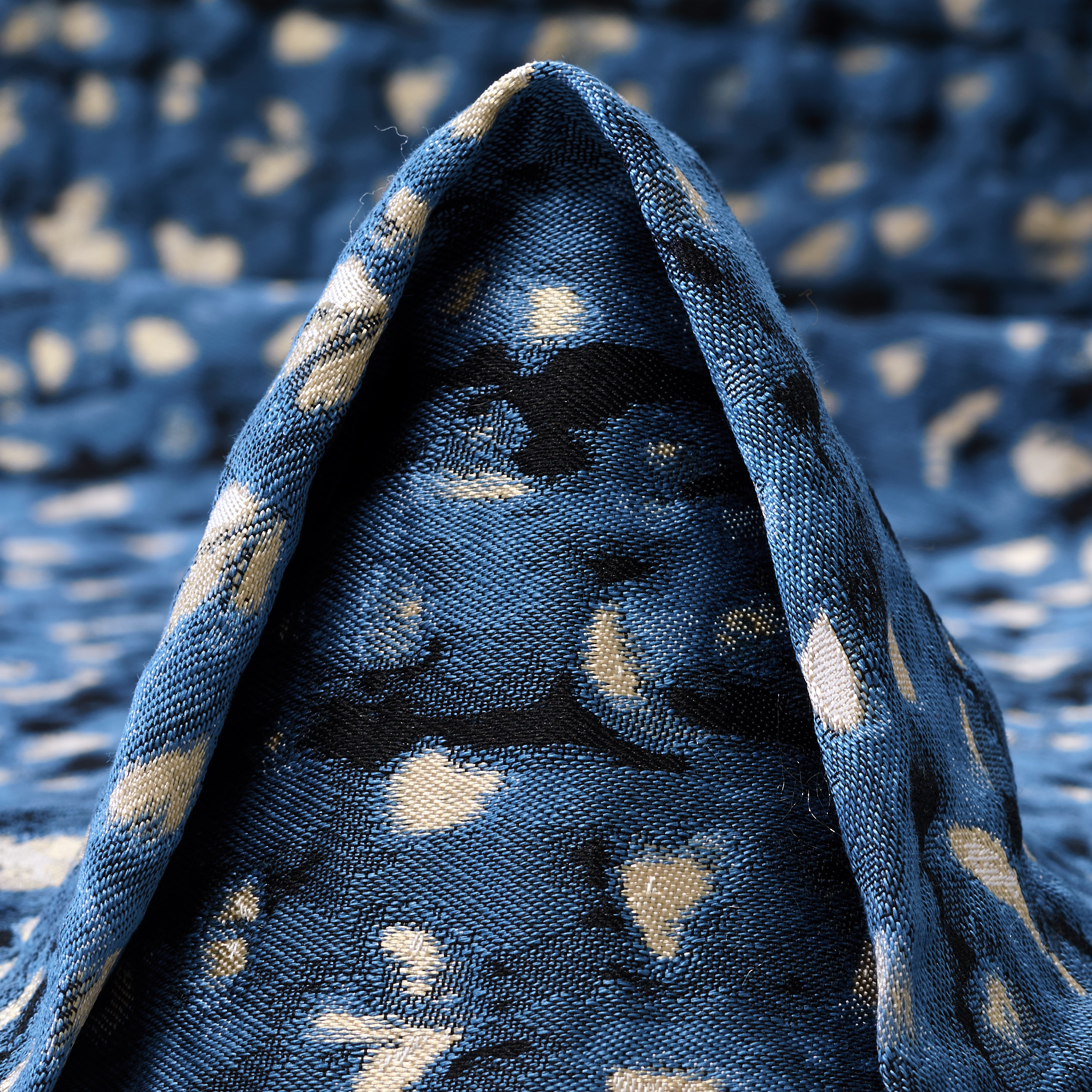 JACQUARD, COTTON BLEND, BLUESTEEL&JET BLACK (F000053837)