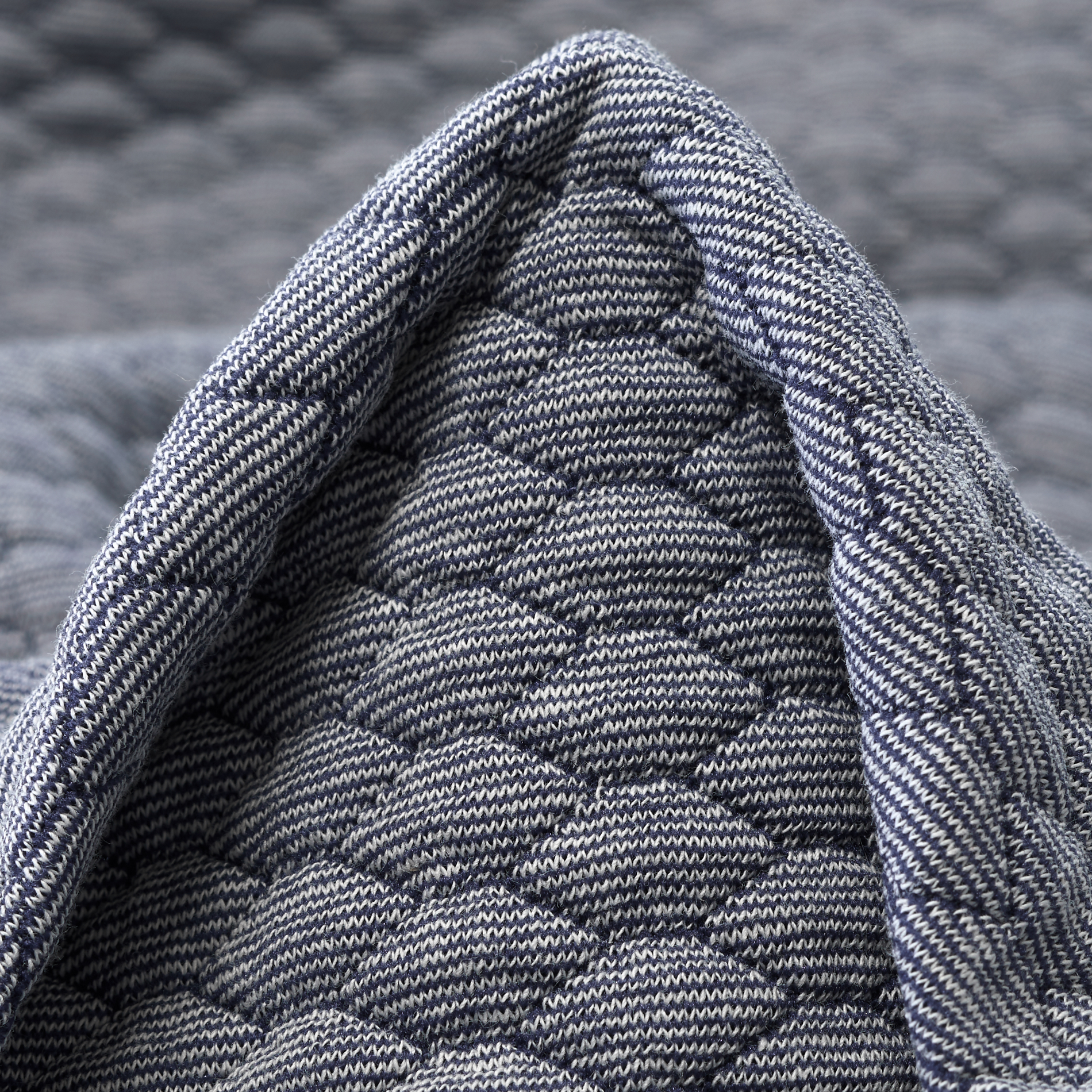 Jersey, Jacquard, Midnight Blue&Ivory