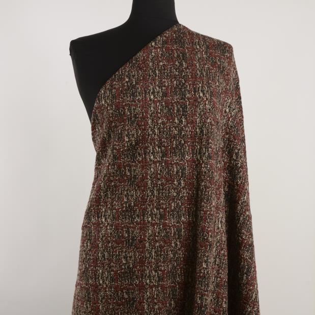 JERSEY, JACQUARD, MERLOT&ALMOND