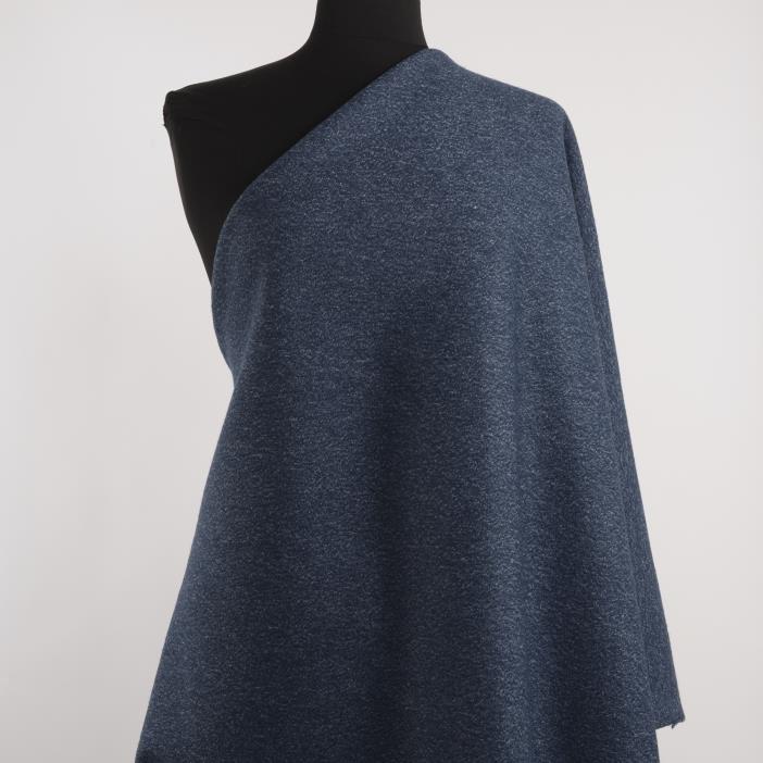 DOUBLE, JERSEY, WOOL, DARK DENIM