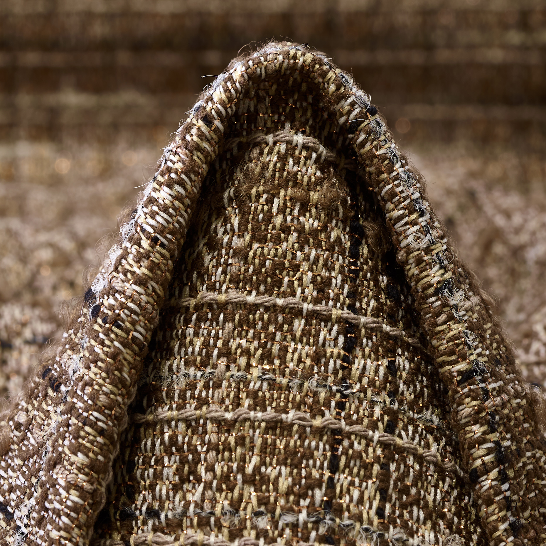 Chanel, Misto Cotone, Quadro, Toffee&Gilded Beige