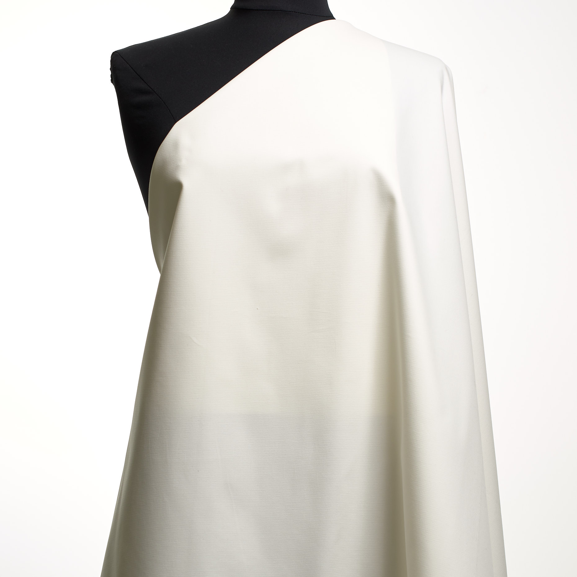 Cotton, Elastic, Brushed, Snow White