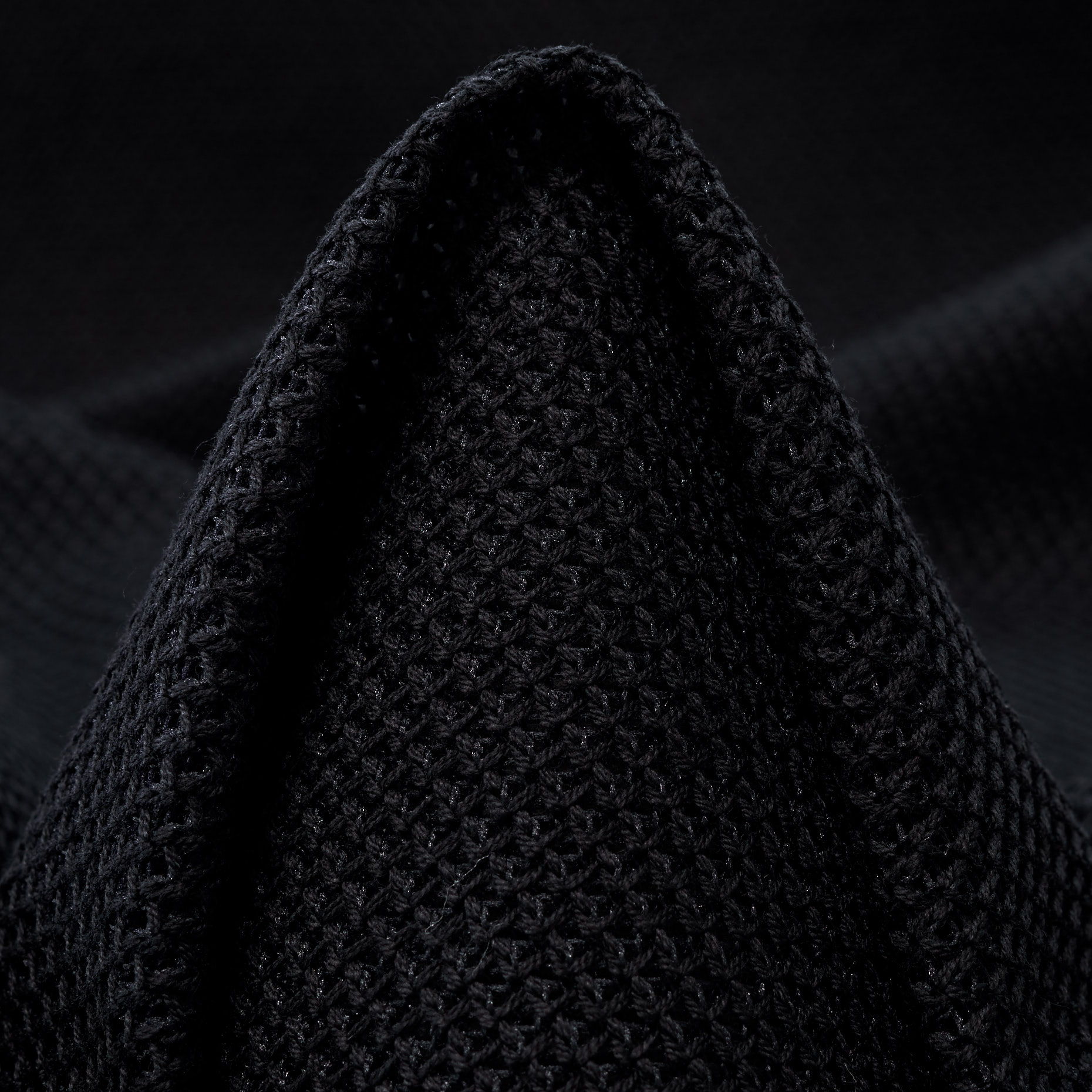 Mesh, Baumwolle, Raven Black