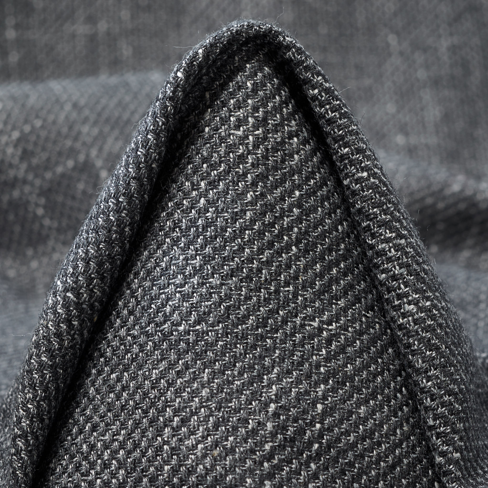 Twill, Lana, Melange, Steel Gray