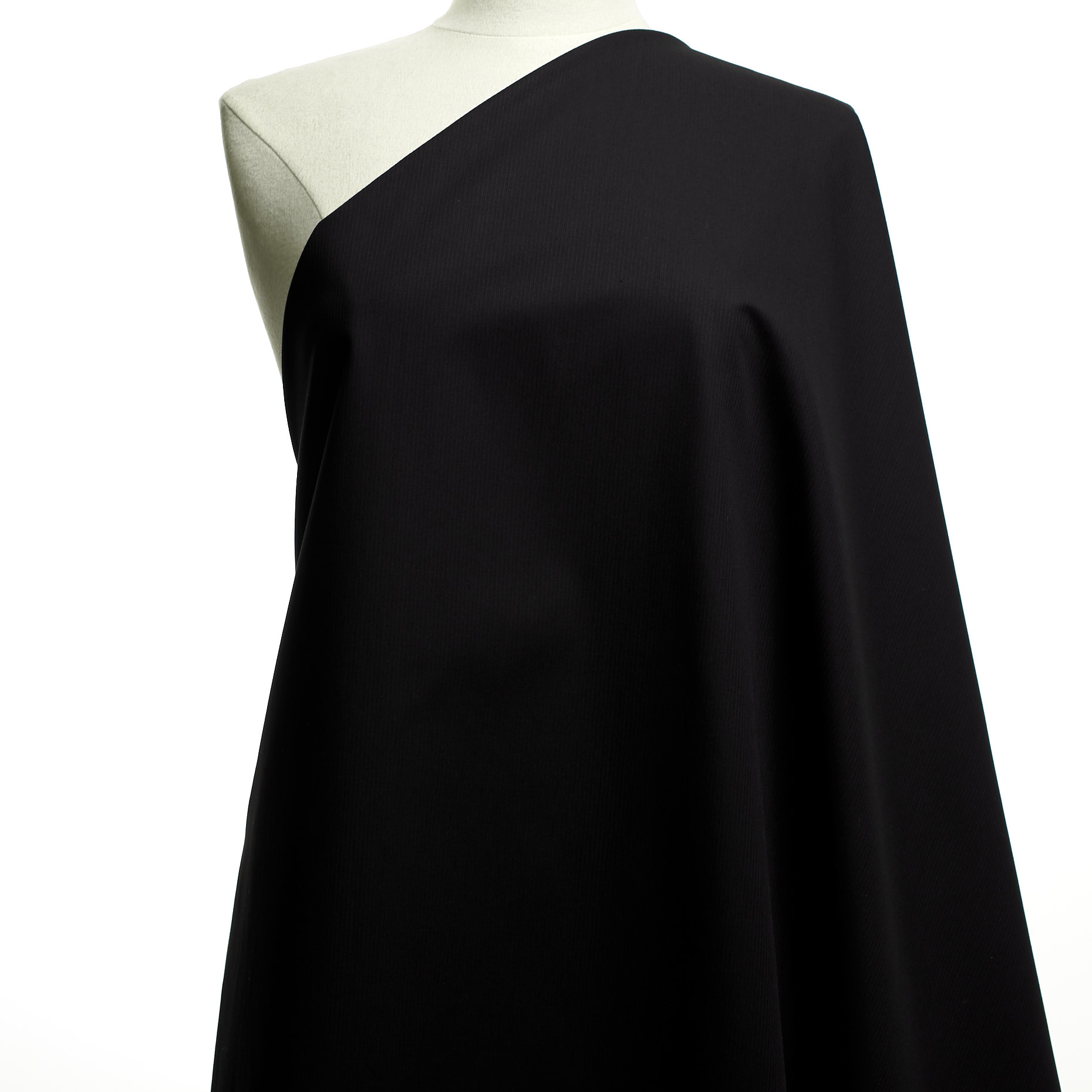 Cotton, Stripes, Tone on Tone, Raven Black