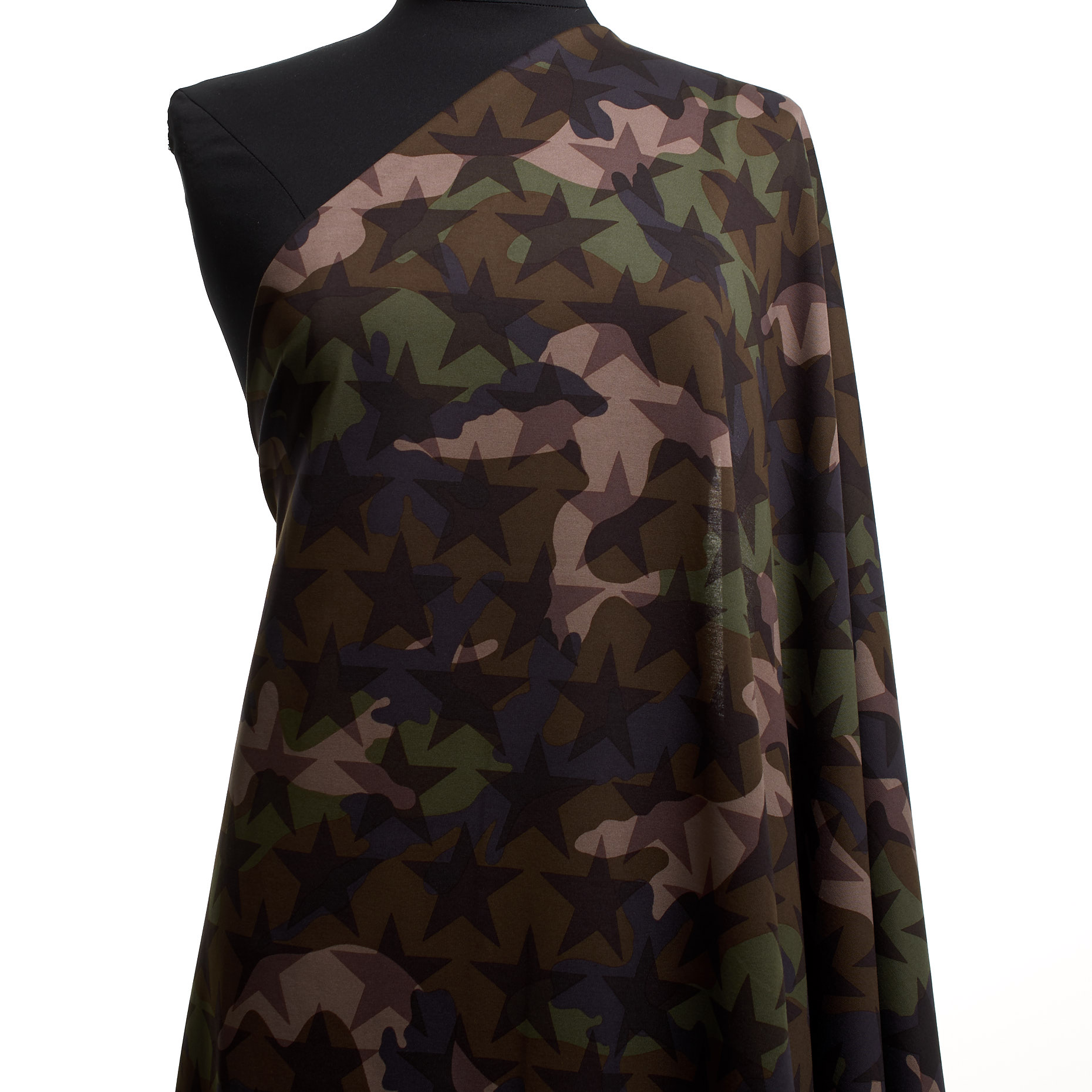 Single Jersey, Cotone, Camouflage, 